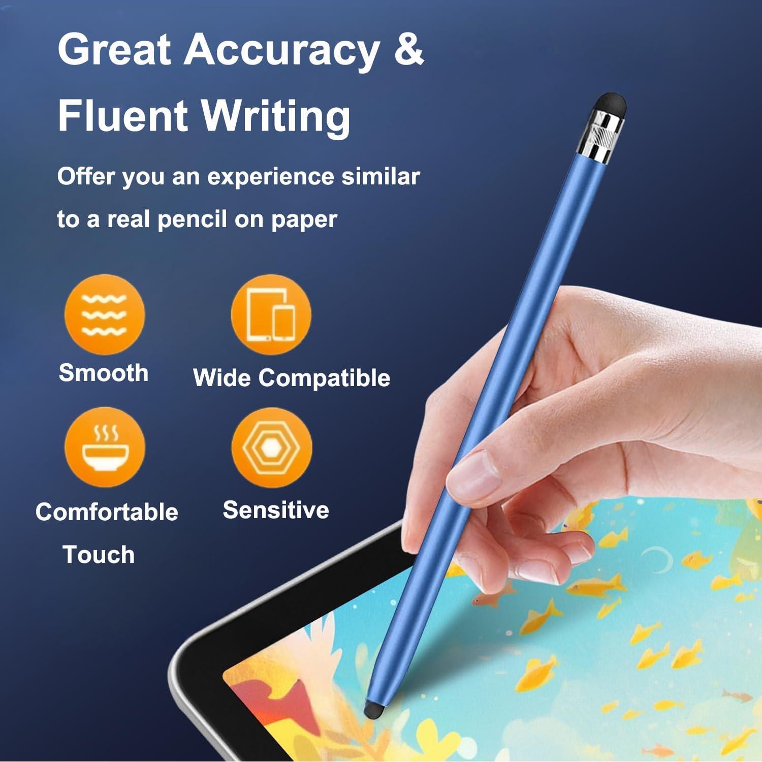 5 Bolígrafos Stylus 2-en-1 Sunnyholiday para Pantallas Táctiles