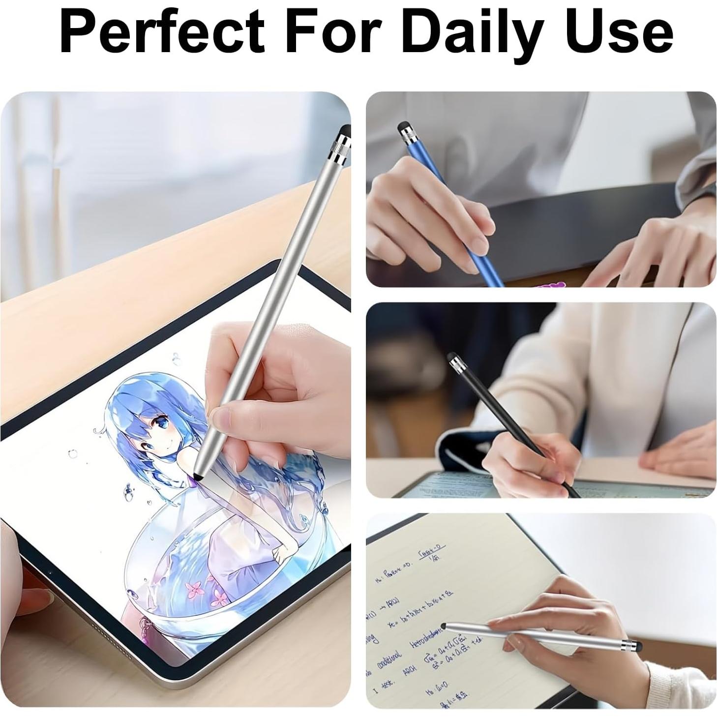 5 Bolígrafos Stylus 2-en-1 Sunnyholiday para Pantallas Táctiles