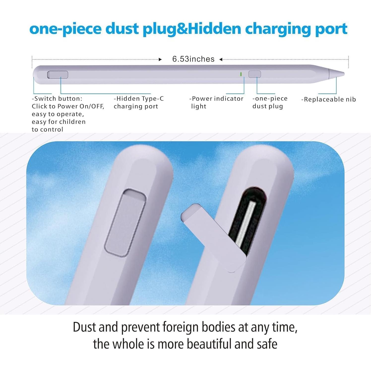 Lápiz Stylus Milikilo para iPad 11ª/10ª Generación - Rechazo de Palma