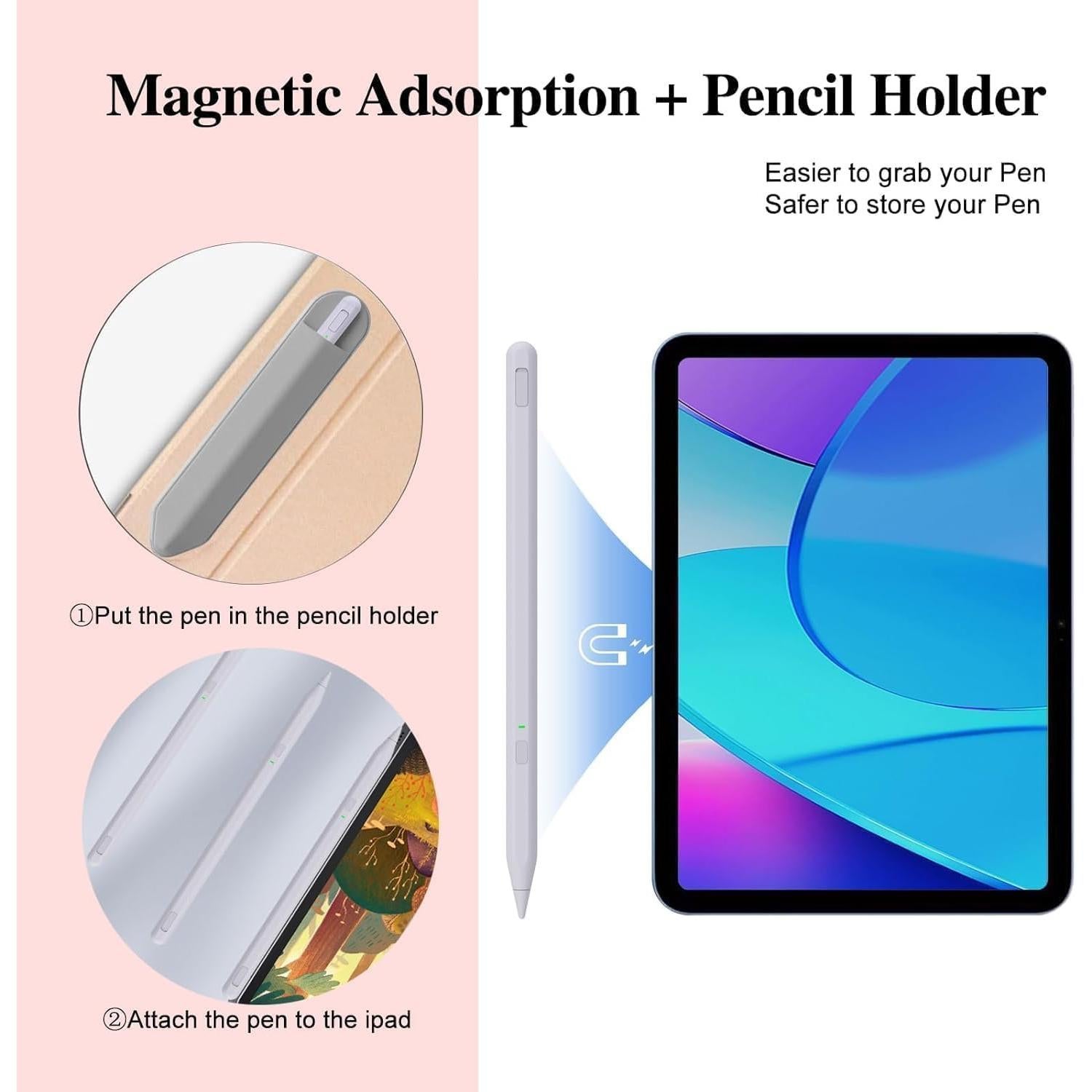 Lápiz Stylus Milikilo para iPad 11ª/10ª Generación - Rechazo de Palma