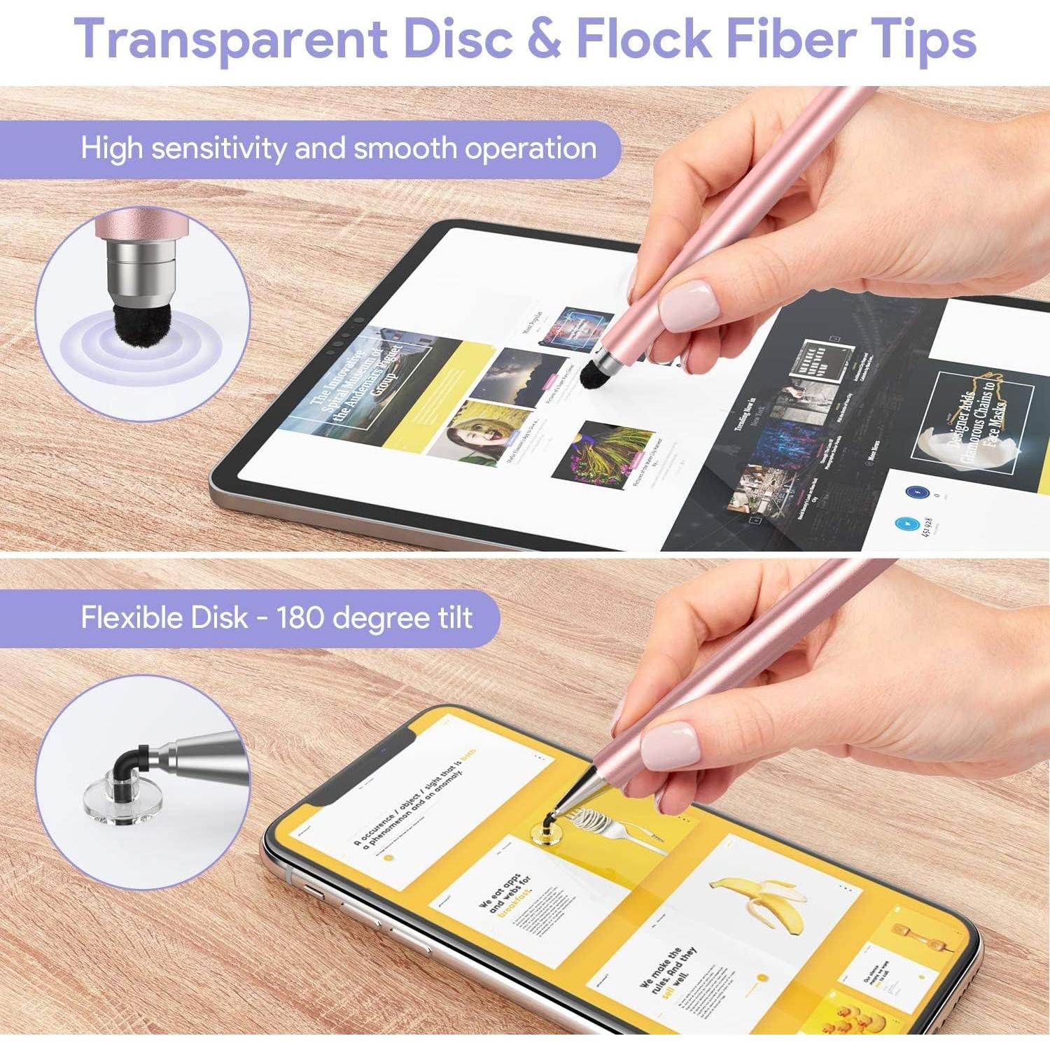 Bolígrafos Estilográficos 2 en 1 ANRACHEL para Pantallas Táctiles