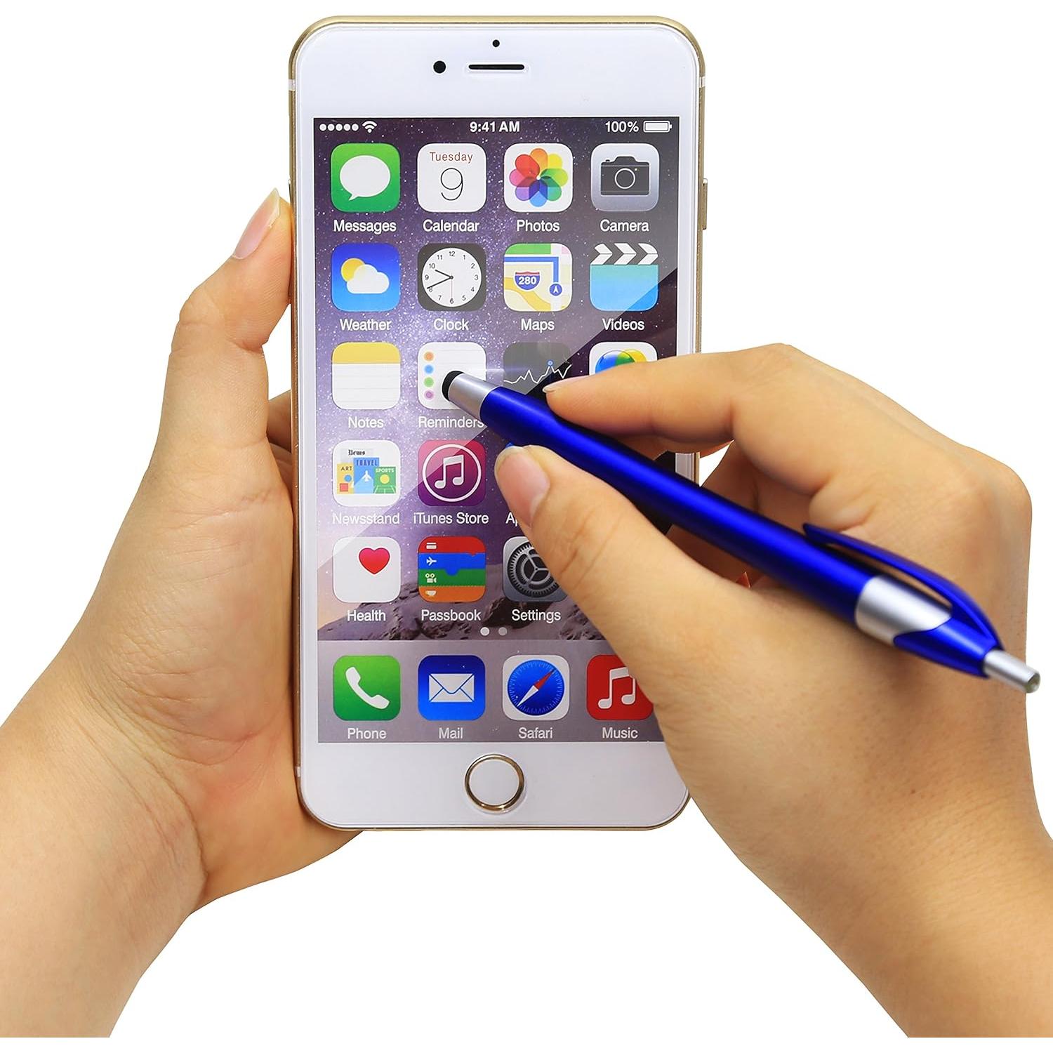 Stylus Electrónico Skoloo 2 en 1, Paquete de 14 Lápices Táctiles