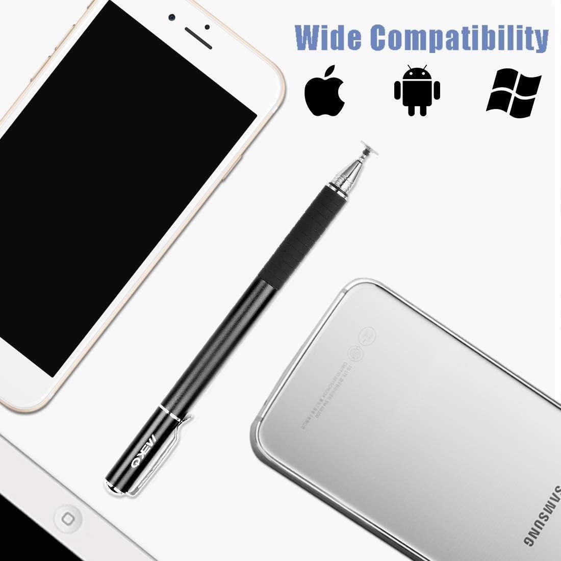 Estilógrafo MEKO 2 en 1 con 4 Puntas Reemplazables - Negro/Púrpura