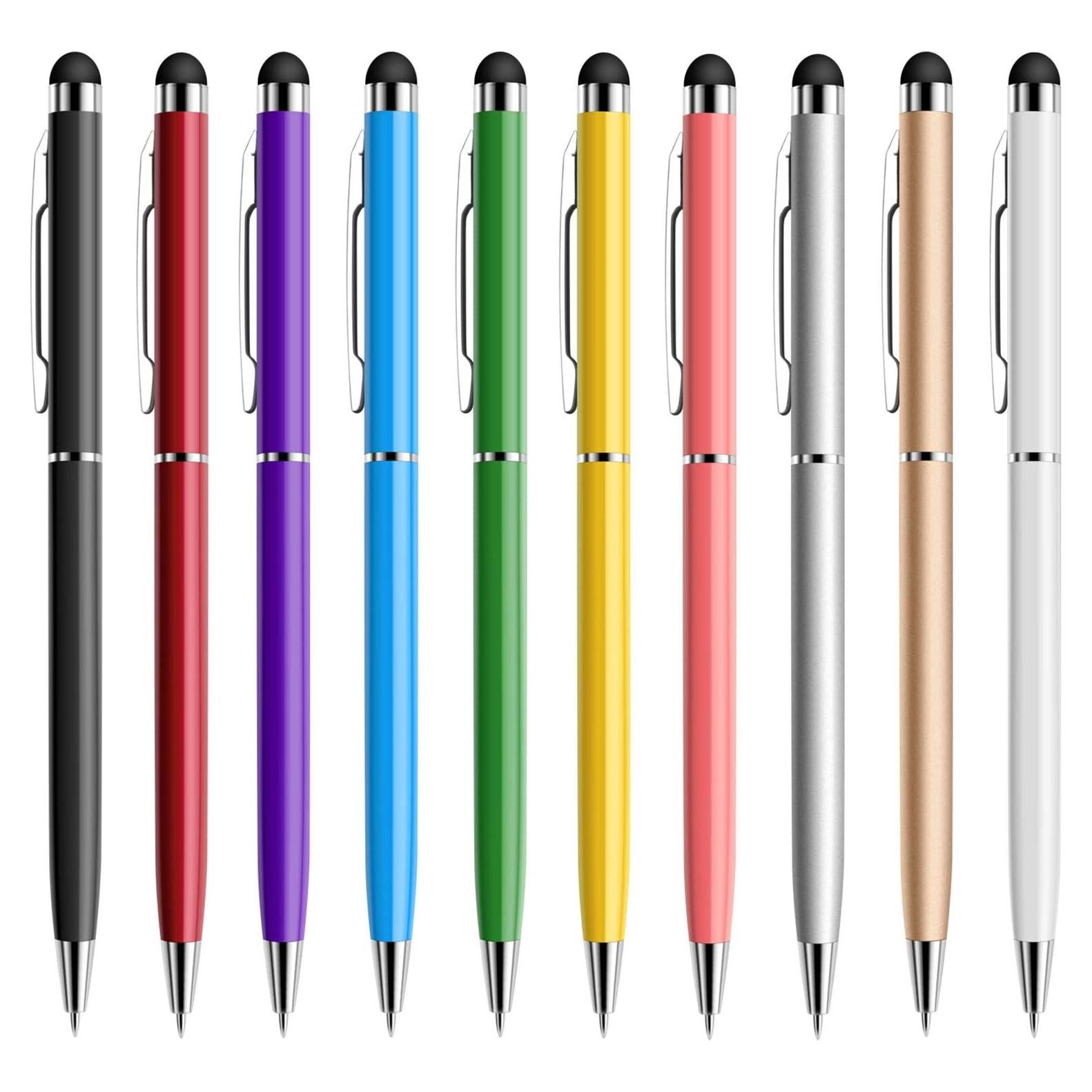 Bolígrafos Stylus 2 en 1 StylusHome - Paquete de 10 Colores