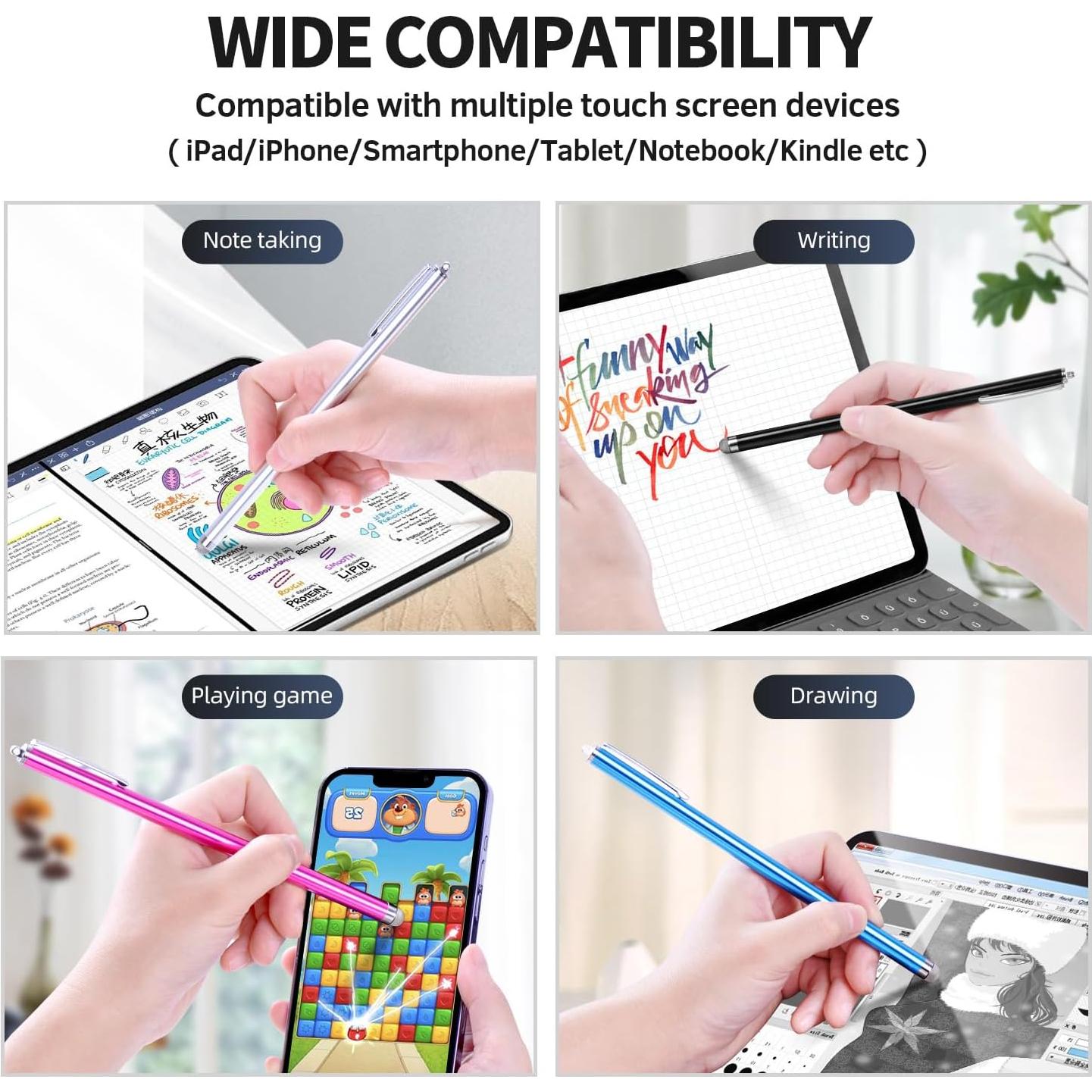 Lápiz Táctil Capacitivo GUUGEI 185mm Alta Sensibilidad Paquete de 5