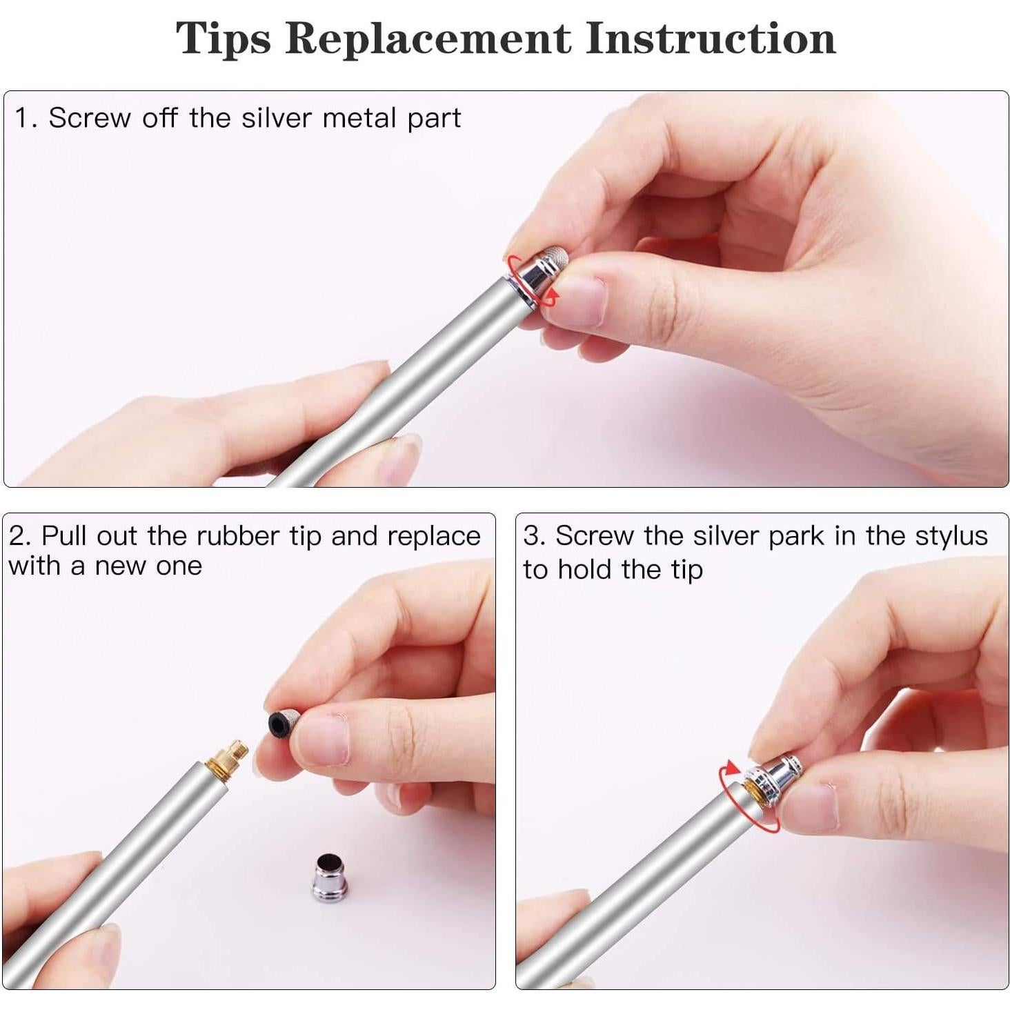 Consejos de fibra de reemplazo METRO para stylus 20 piezas