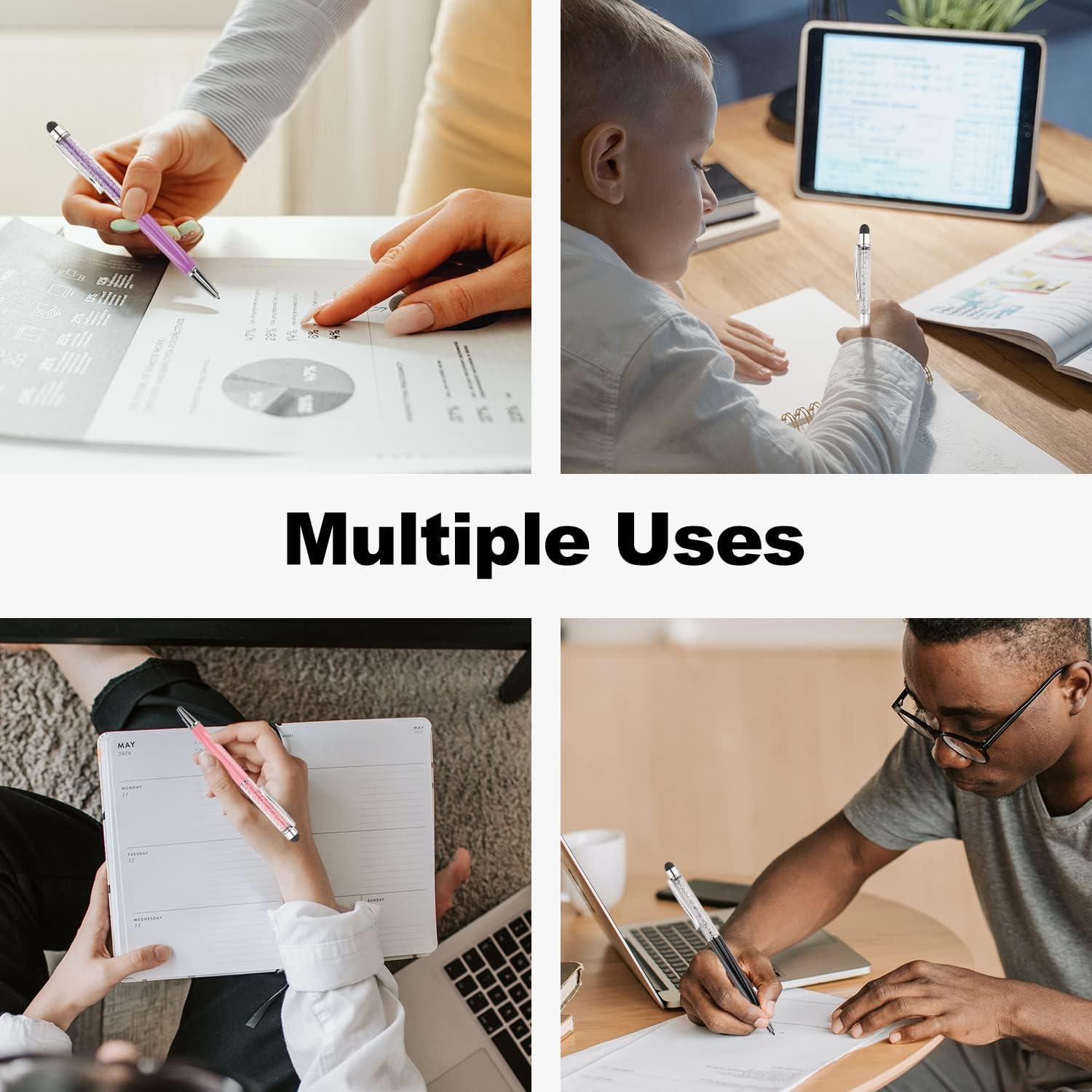 Bolígrafos 2 en 1 YOUMI Rosa con Pantalla Táctil y Recargas