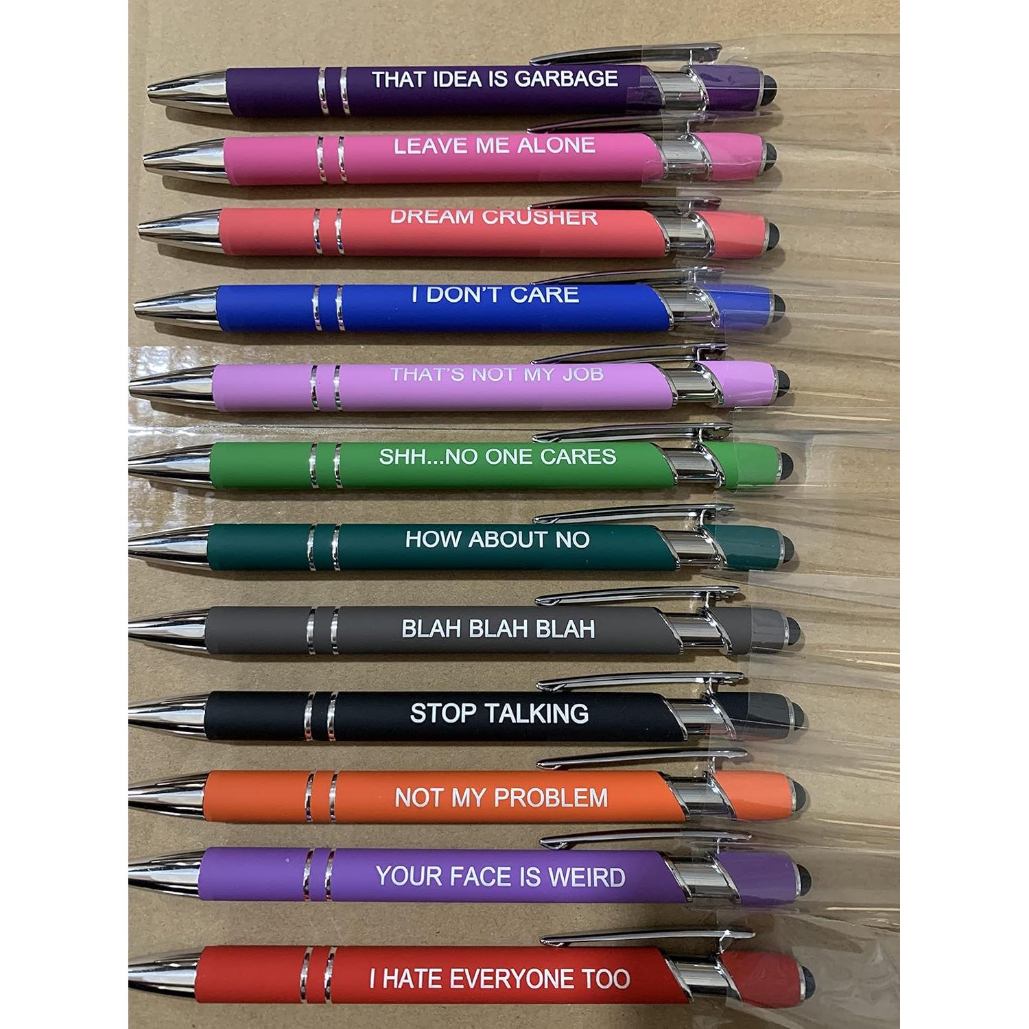 Bolígrafos de Tinta PASISIBICK 12 Piezas Estilógrafo Táctil