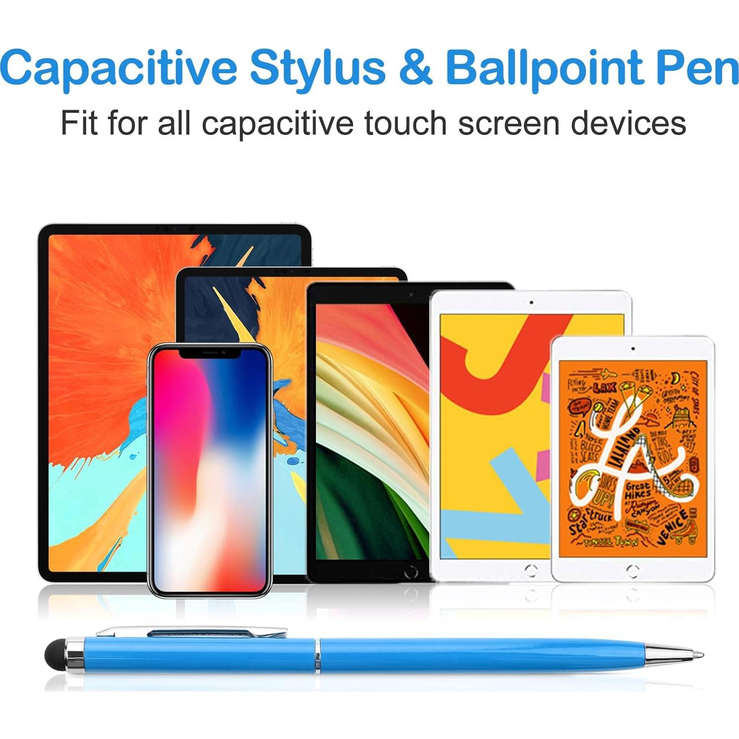 Bolígrafos Stylus 2 en 1 EVERRUSH, Paquete de 10, Alta Precisión