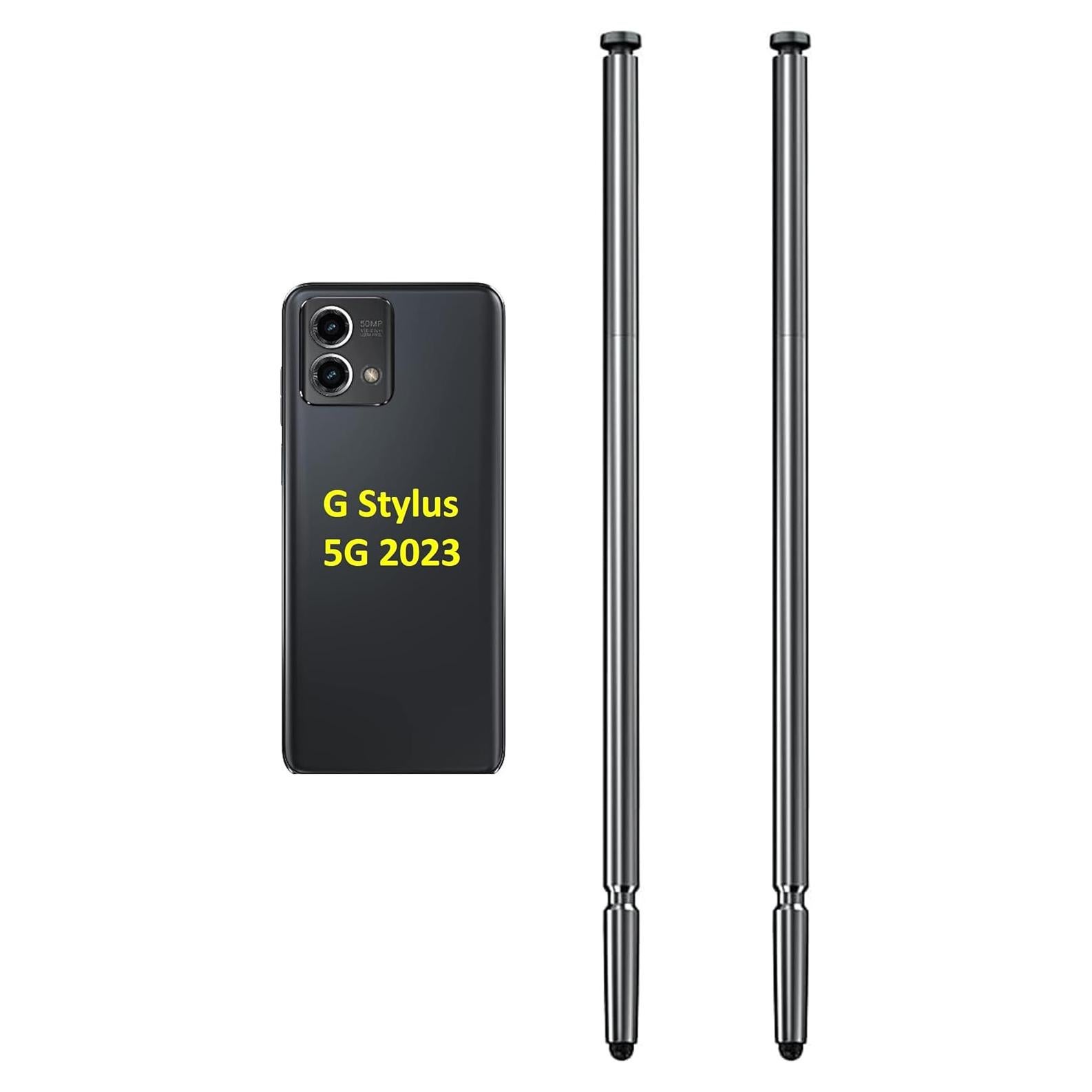 2PCS Lápiz Estilográfico Negro SLQ para Moto G Stylus 5G