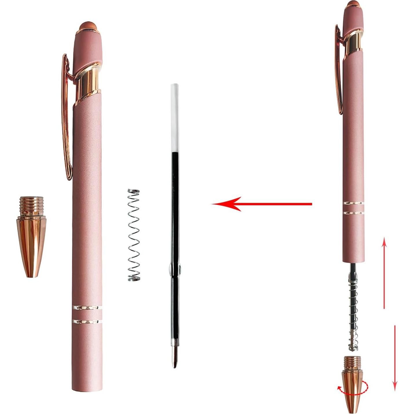 Paquete de 18 Bolígrafos Aozora 2-en-1 Punta Media Tinta Negra