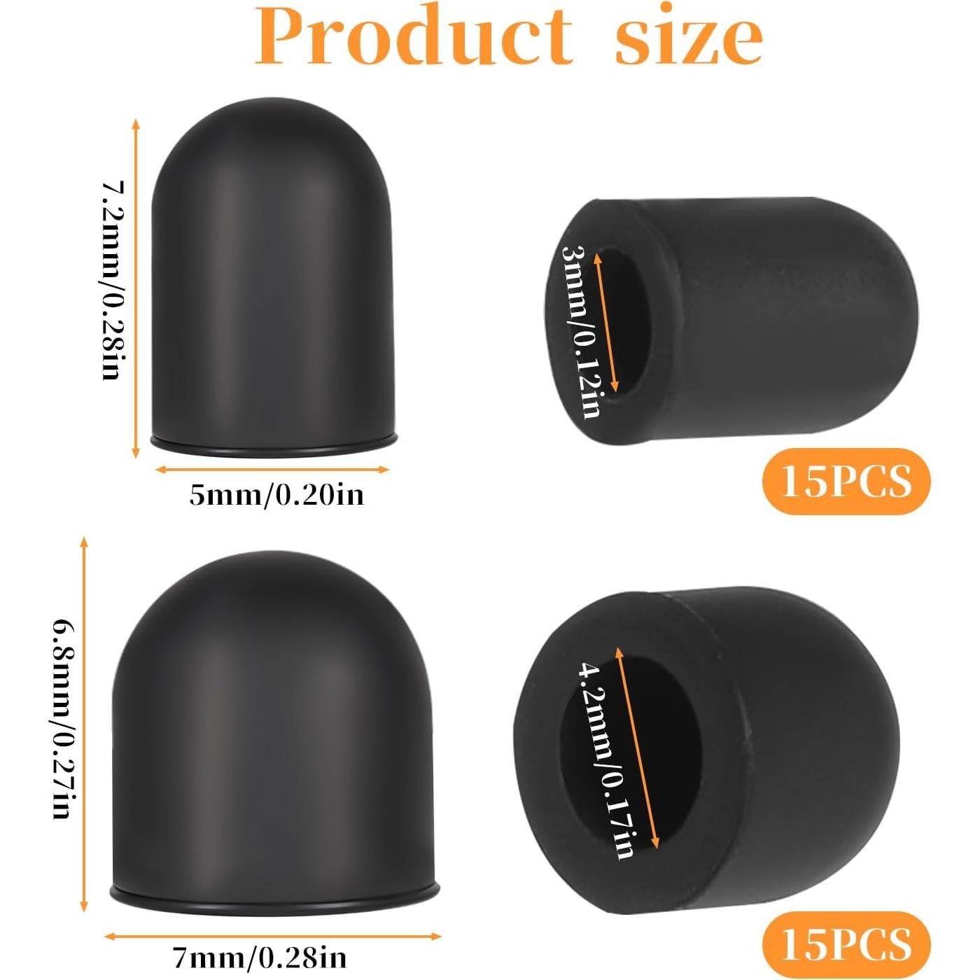 30 Puntas de Goma Universales para Estilógrafos Vin Beauty