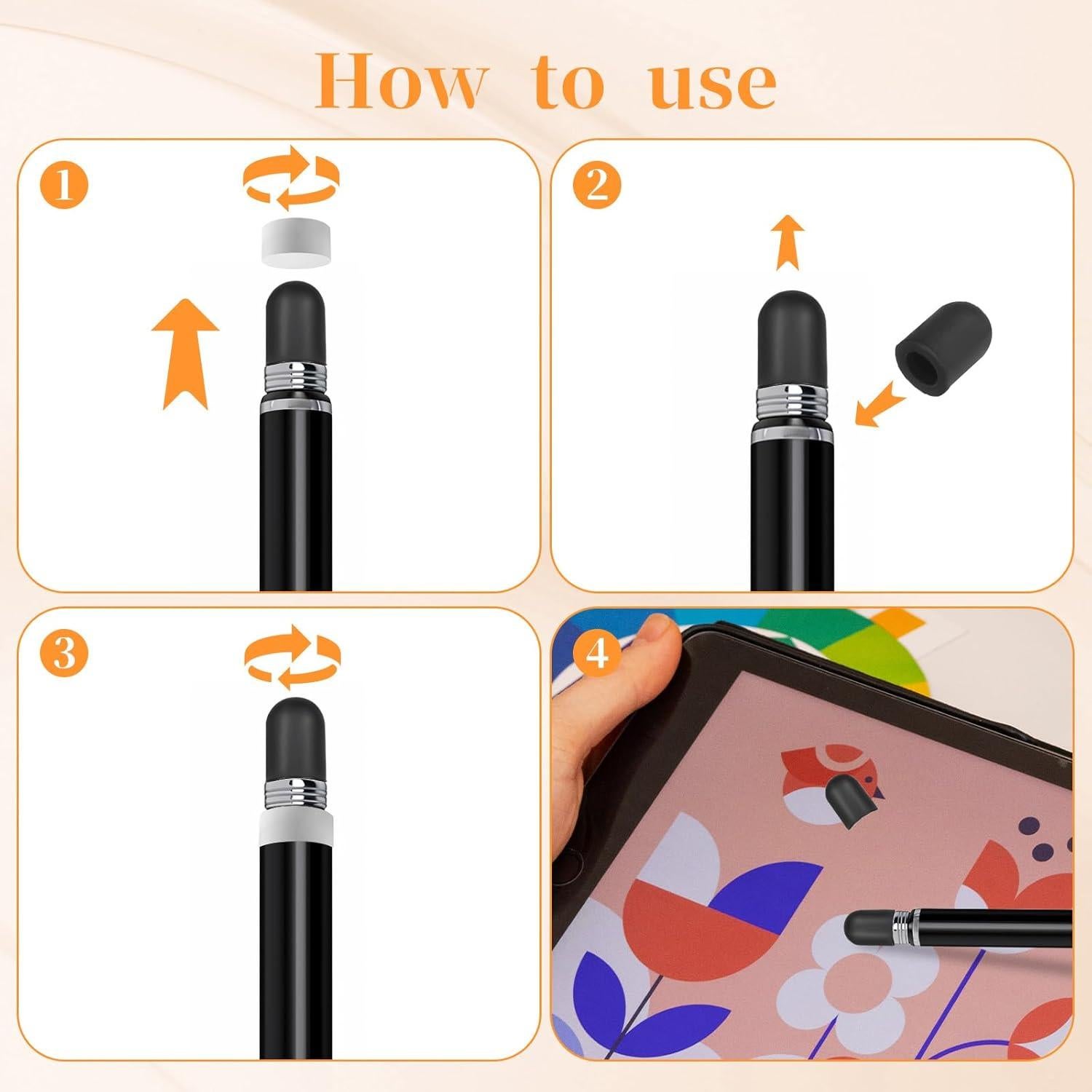 30 Puntas de Goma Universales para Estilógrafos Vin Beauty