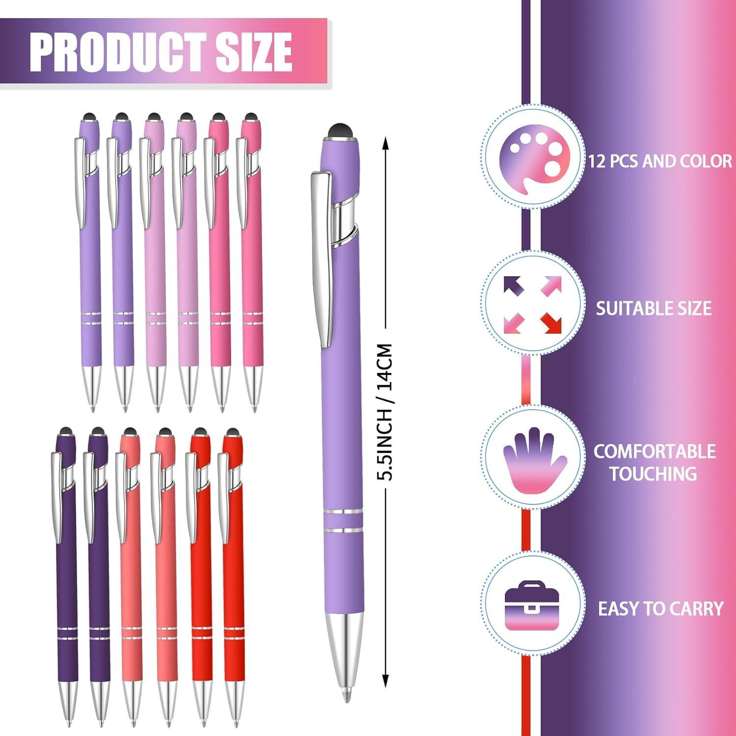 Set de 12 Bolígrafos de Tinta Azul Lragvtbk 1.0 mm Estilógrafo