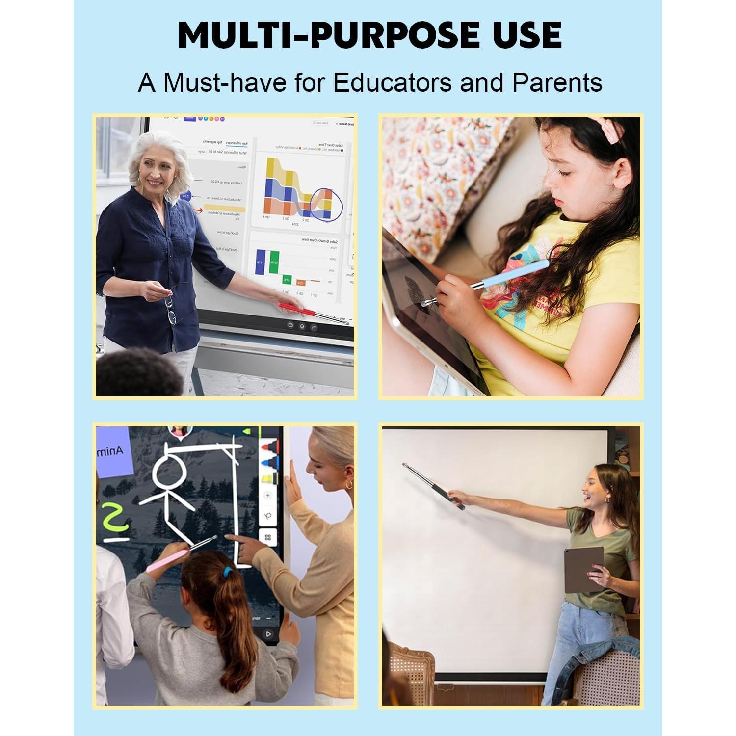 Puntero Telescópico Dumero para Pantallas Táctiles - 2 Paquete