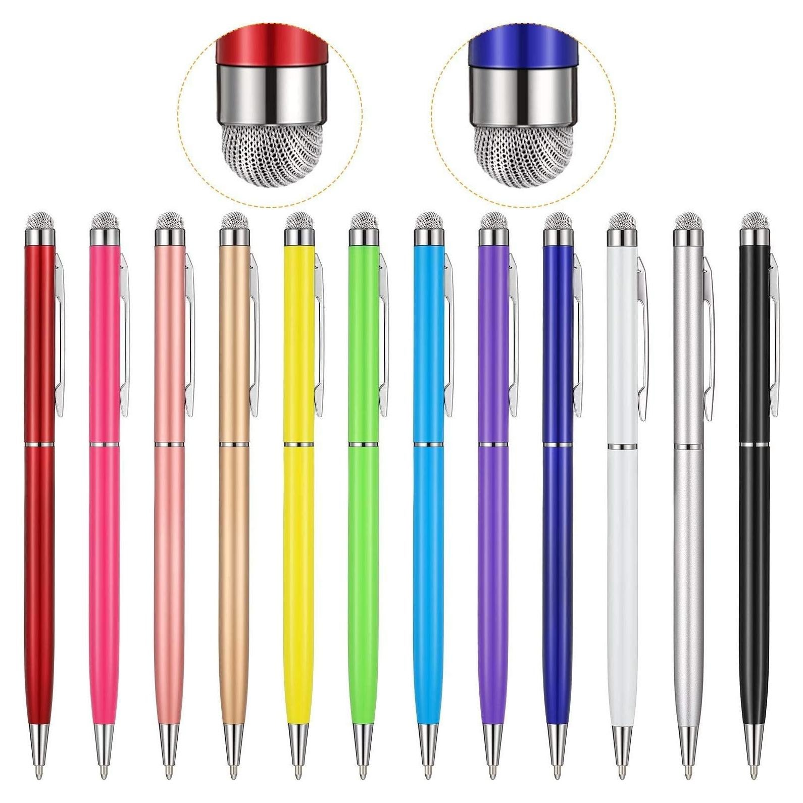 Bolígrafos Stylus Capacitivo Outus 12 Piezas 2 en 1 para Pantallas Táctiles