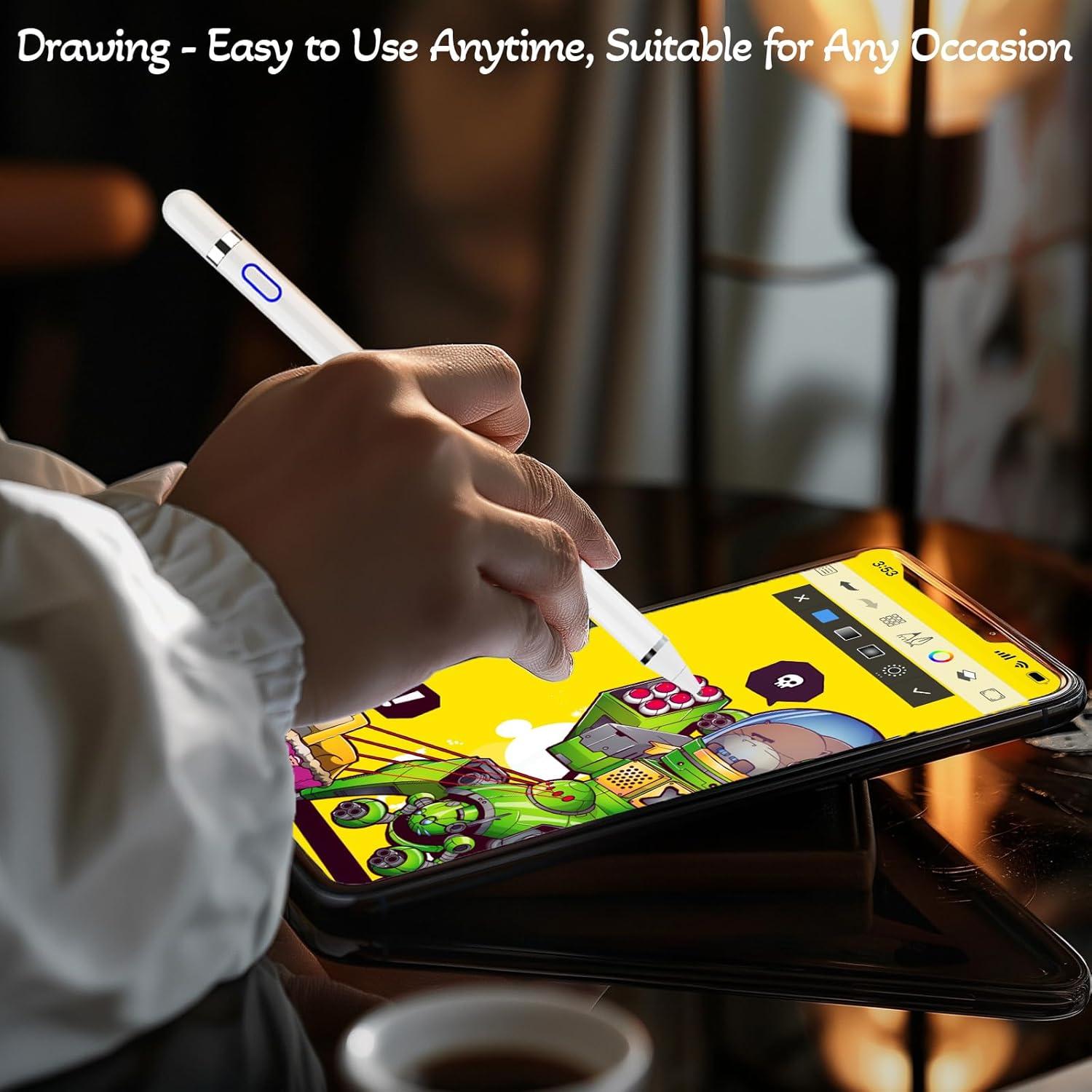 Lápiz Stylus WUHAI para iPhone 12-16, Punta Fina, Rechazo de Palma