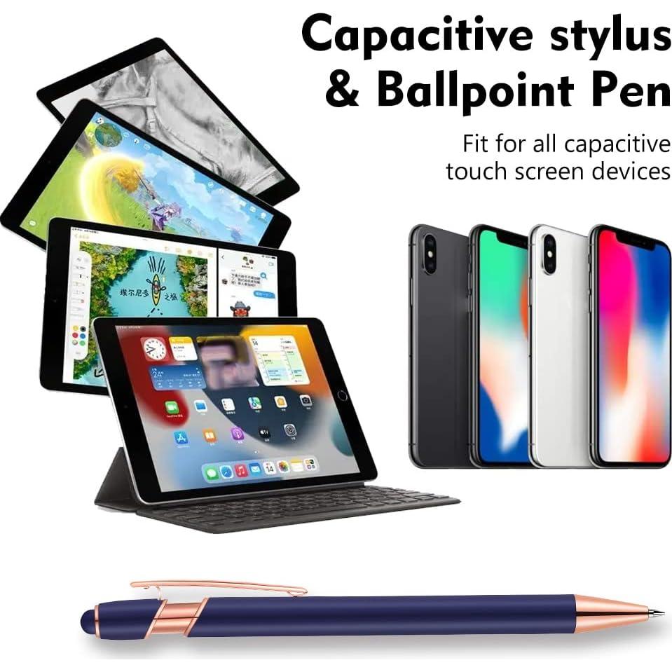 Bolígrafo Stylus 2 en 1 FIRCRE Oro Rosa y Negro 1.0 mm