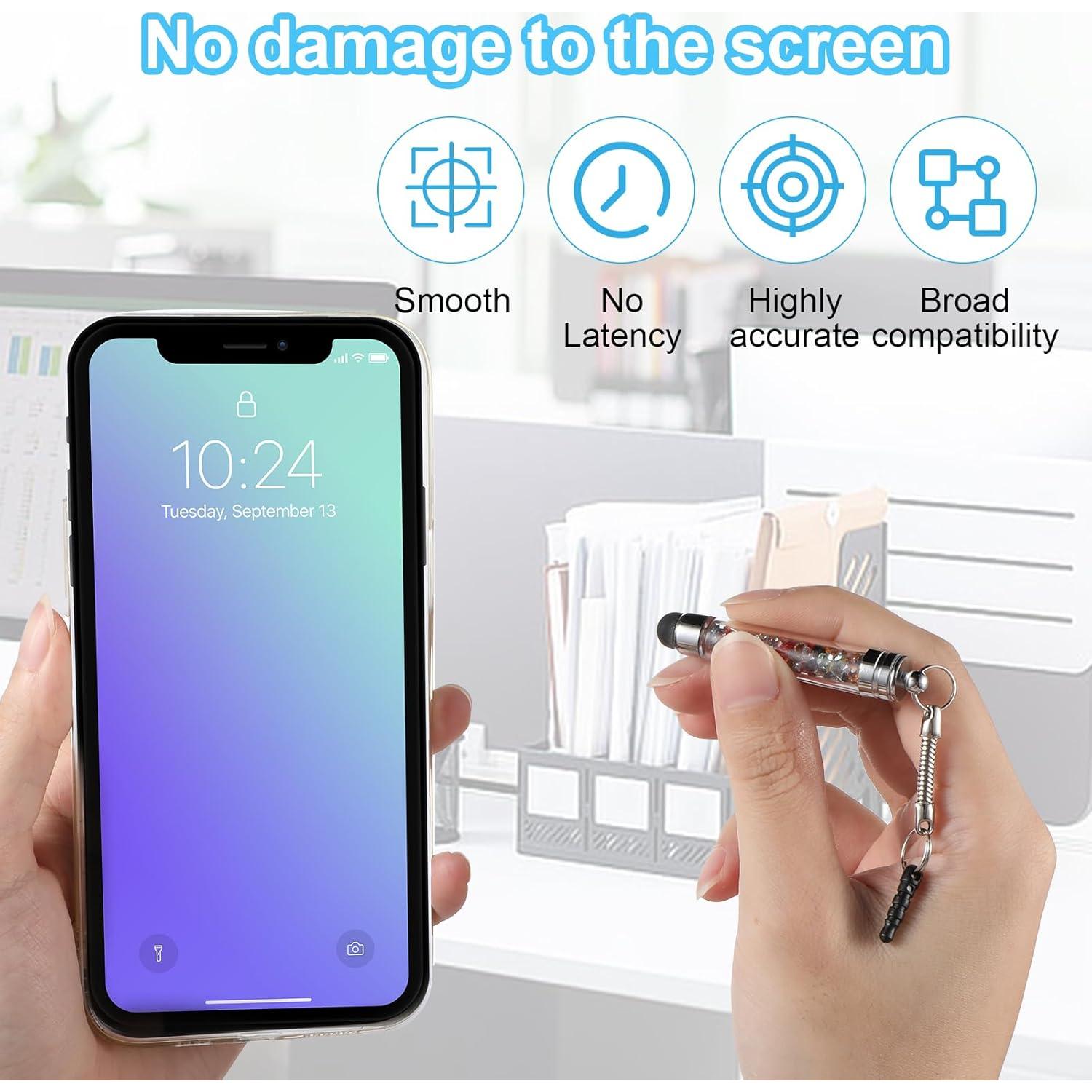 10 Lápices Stylus JIEYAO para Pantallas Táctiles - Colores Variados