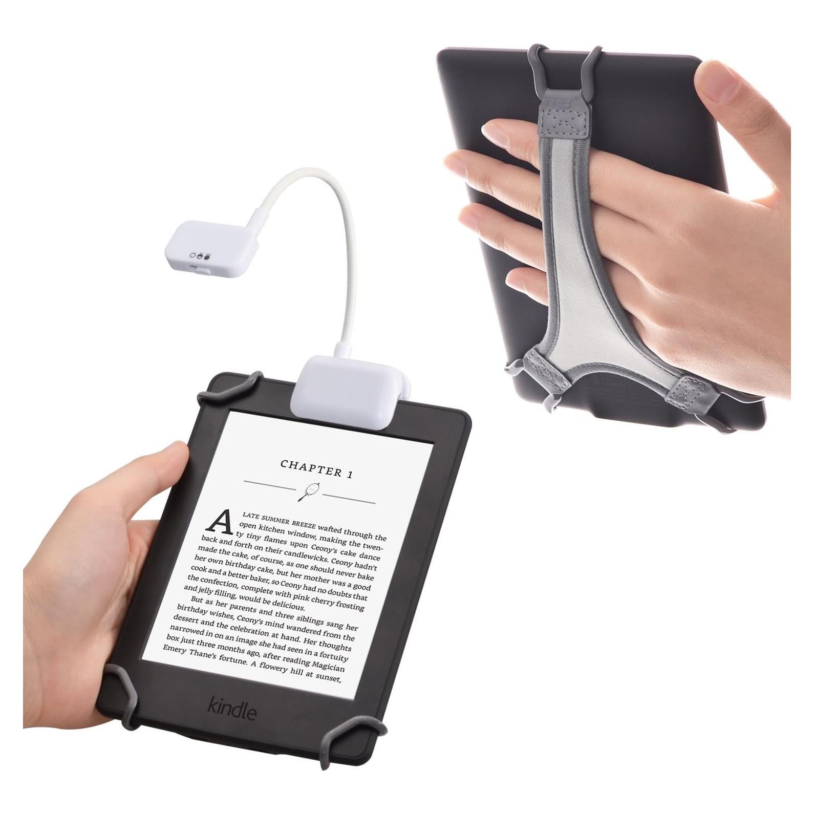 Luz de Lectura LED Clip-on TFY para Kindle y e-Readers - Blanco
