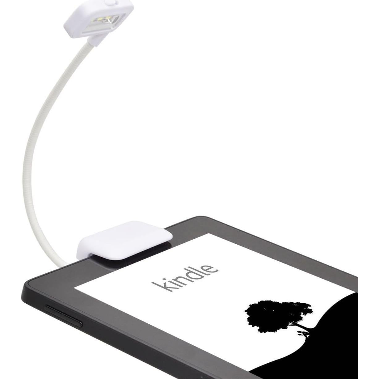 Luz de Lectura LED Clip-on TFY para Kindle y e-Readers - Blanco