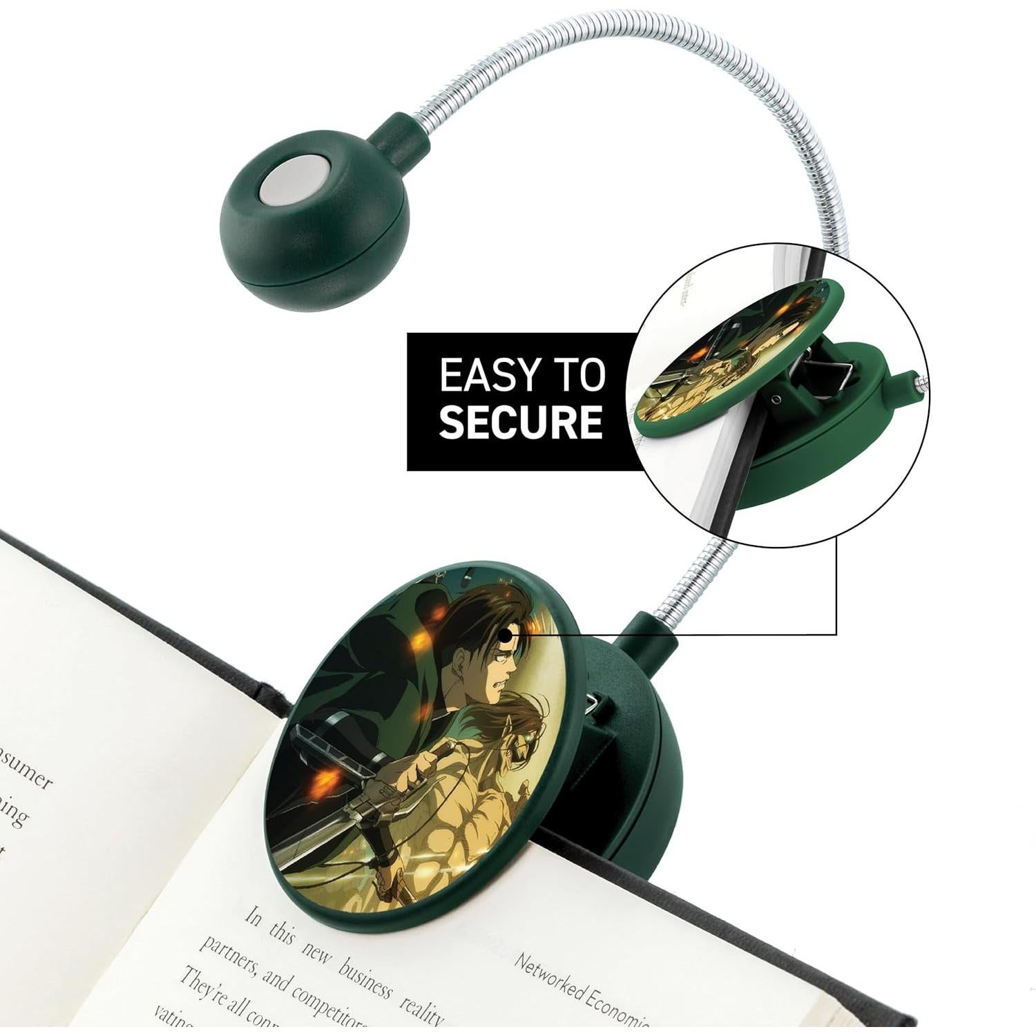 Luz de lectura LED WITHit con clip - Ajustable y portátil