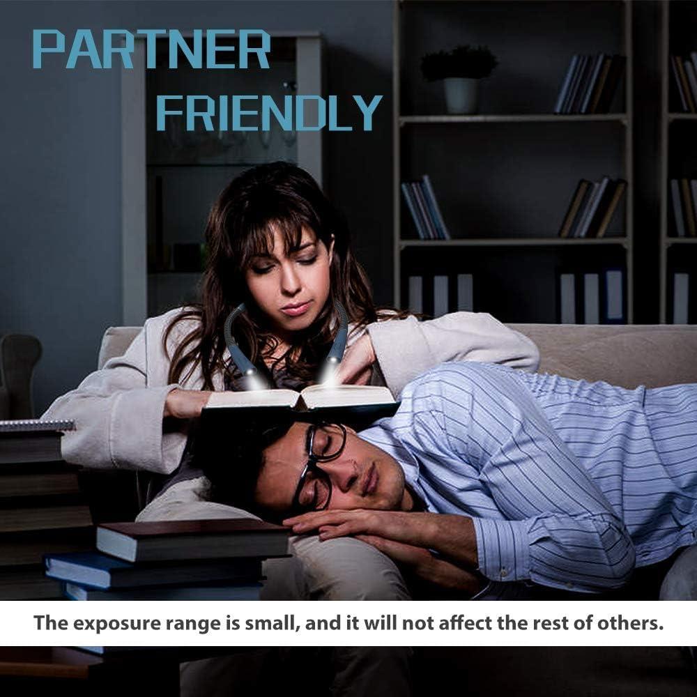 Luz de Lectura Recargable para Cuello CQP-DZ-006 3 Brillos Azul