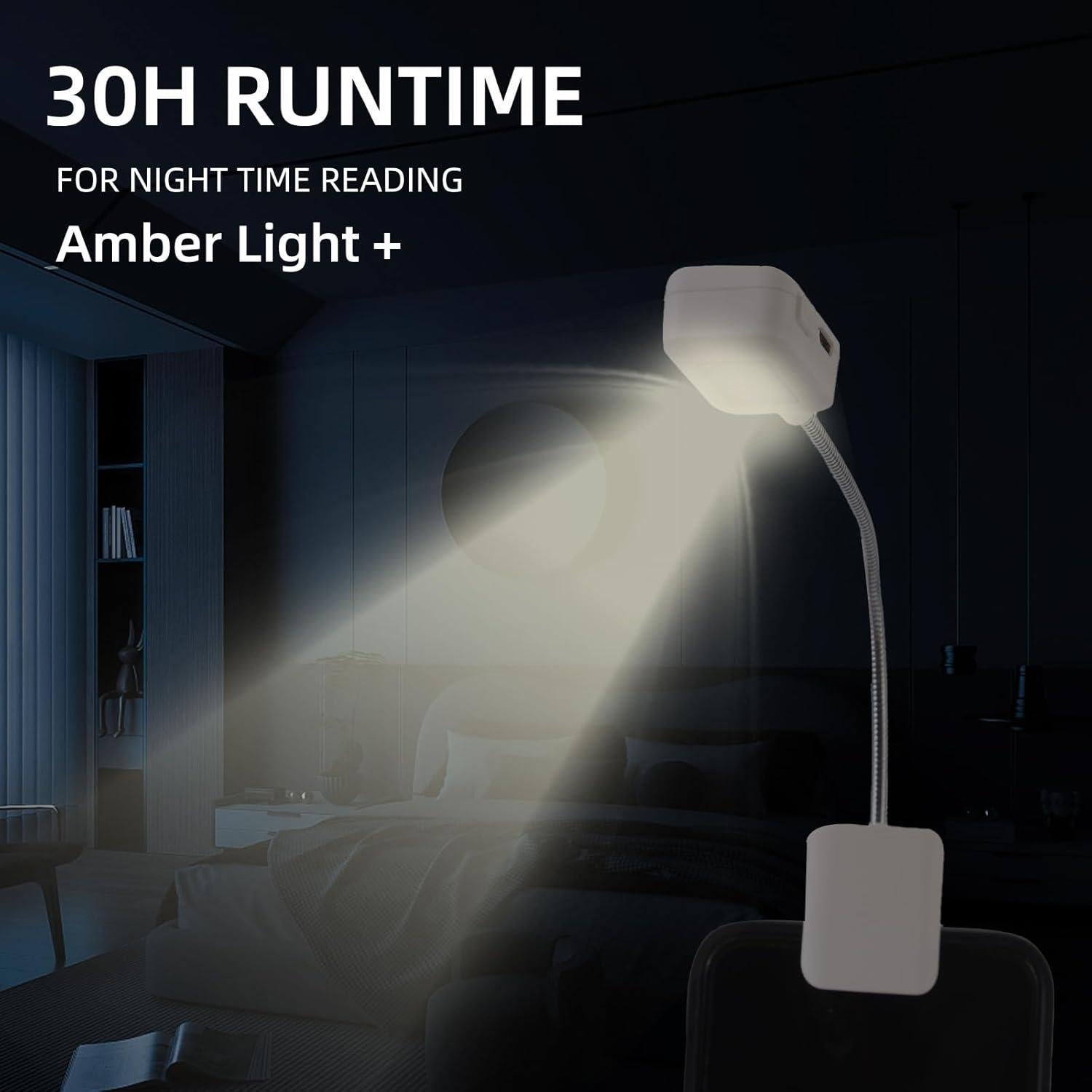Luz de Lectura Ajustable UXIETIN para Kindle con Clip