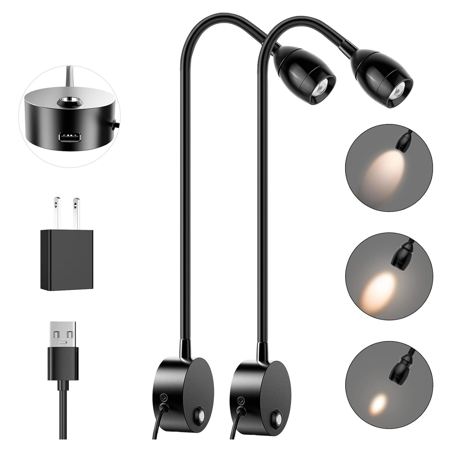 Luz de Lectura LED ERAY Montada en Pared 2p Dimmable 3000K