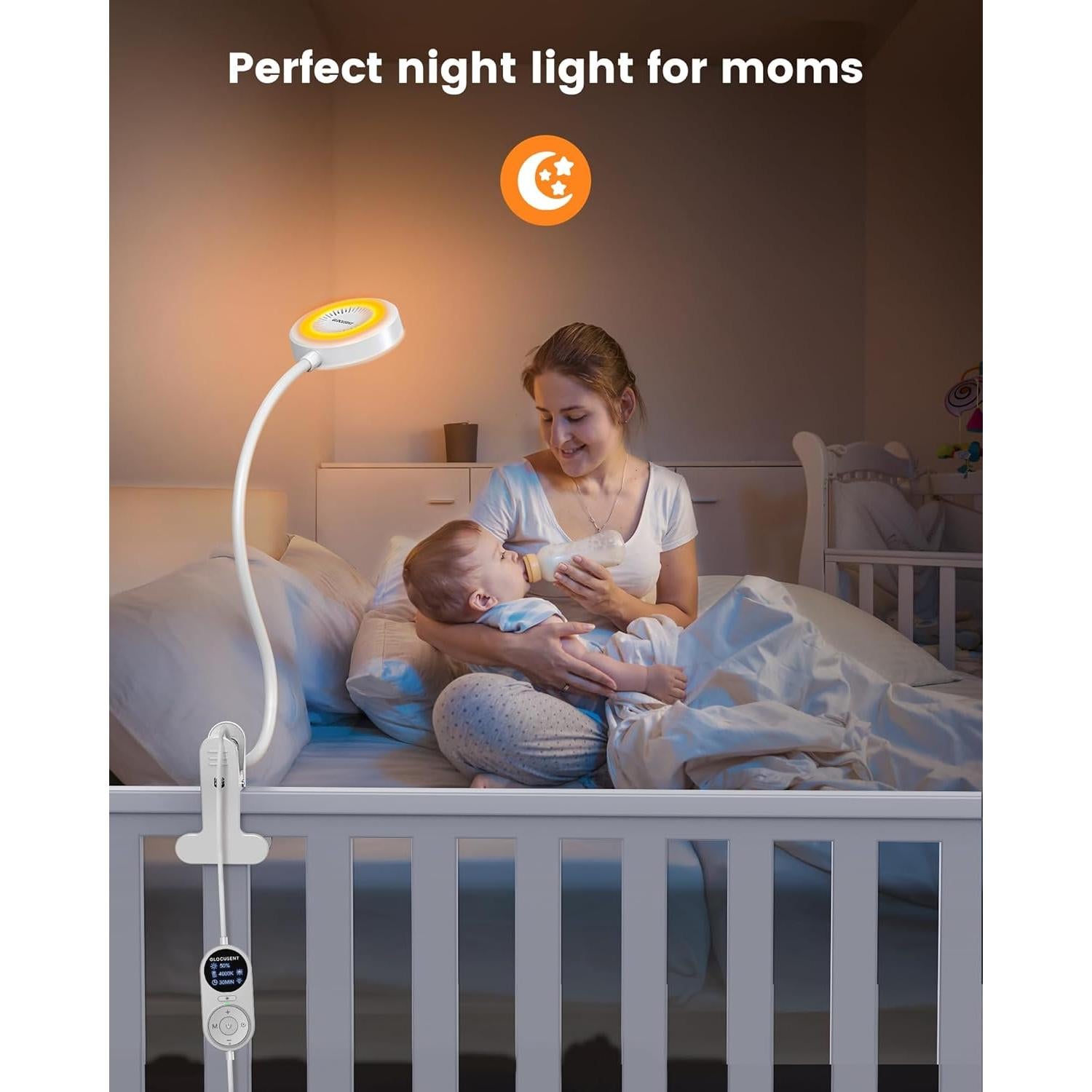 Lámpara de Clip Glocusent 72 LED con Control Remoto - Luz de Lectura