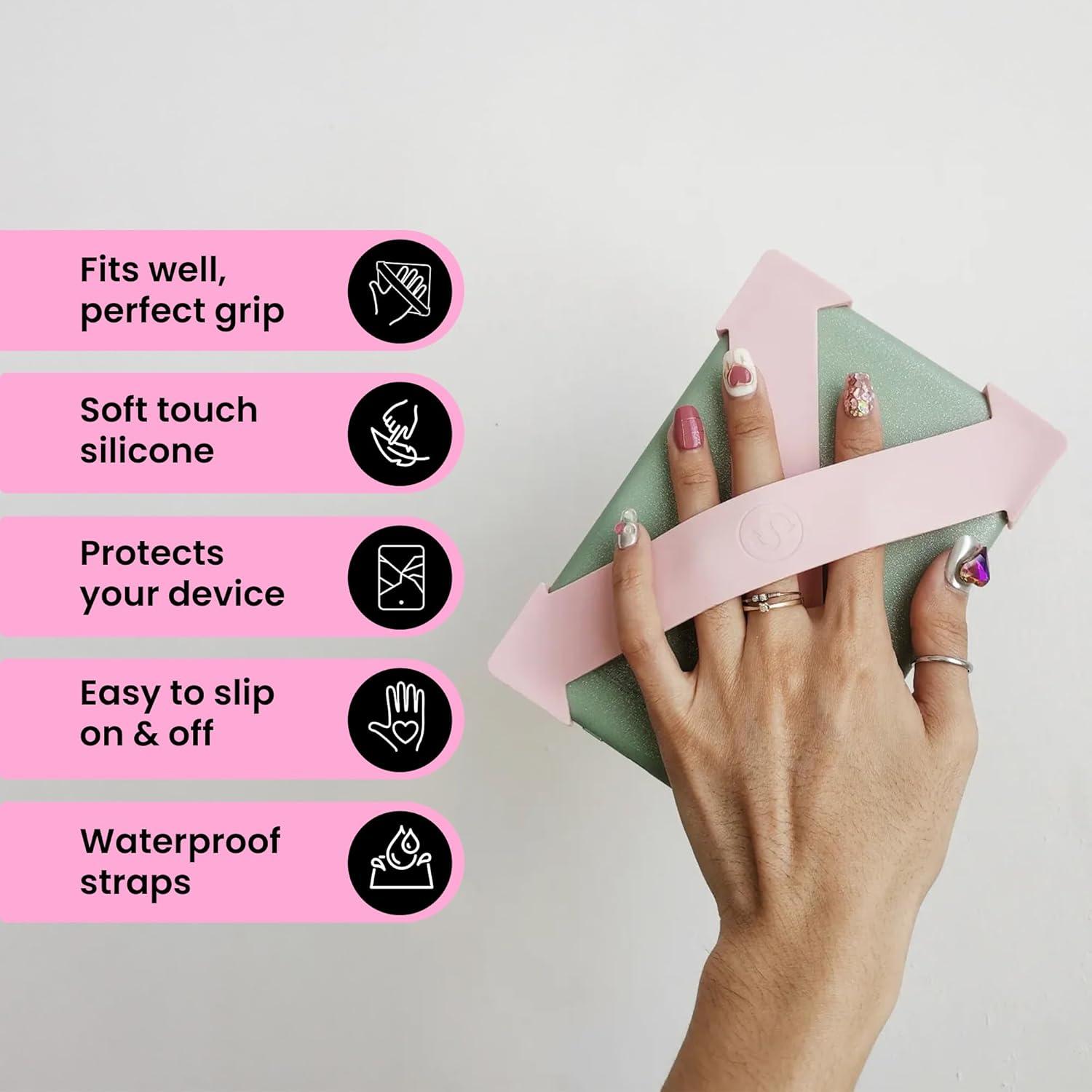 Correa de Mano Strapsicle Negra para Kindle y Kobo Mediana