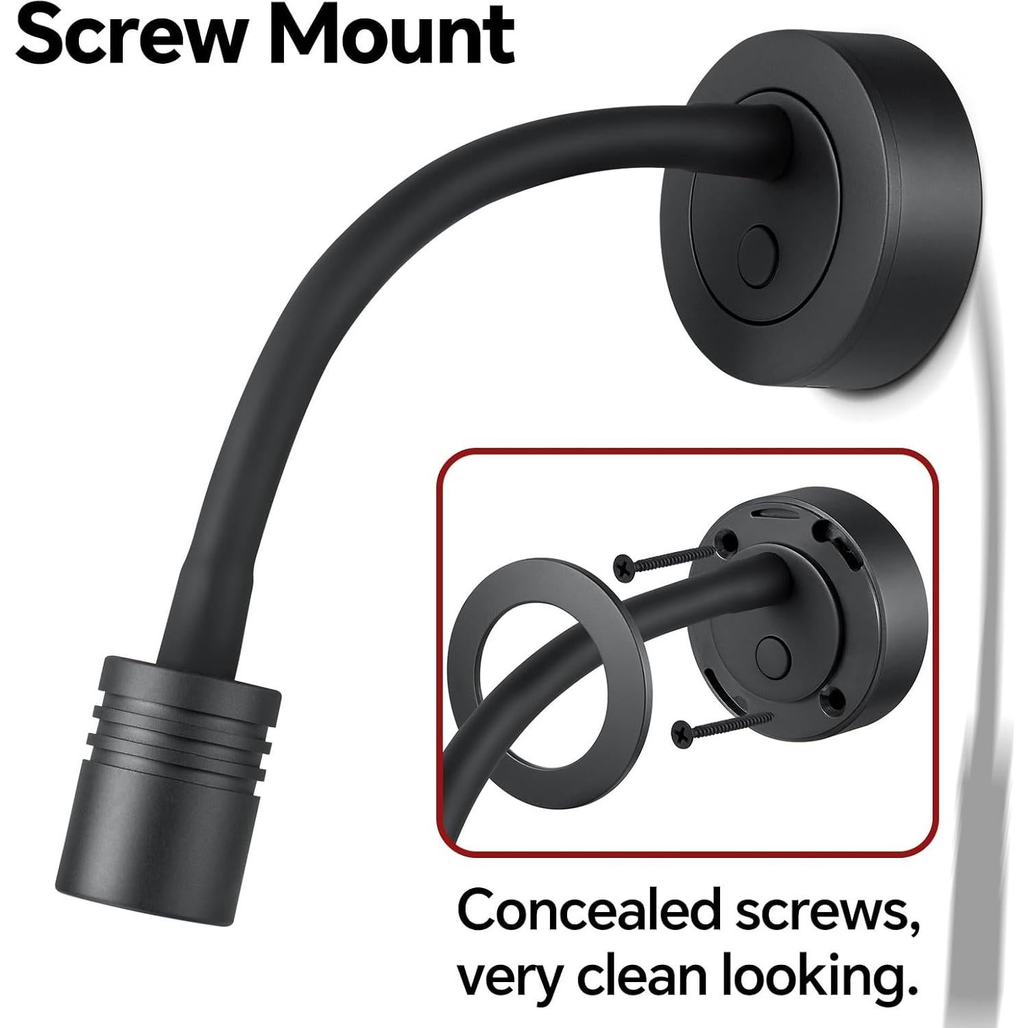 Luz de lectura LED Obeaming 12V regulable con USB-C - 2 unidades