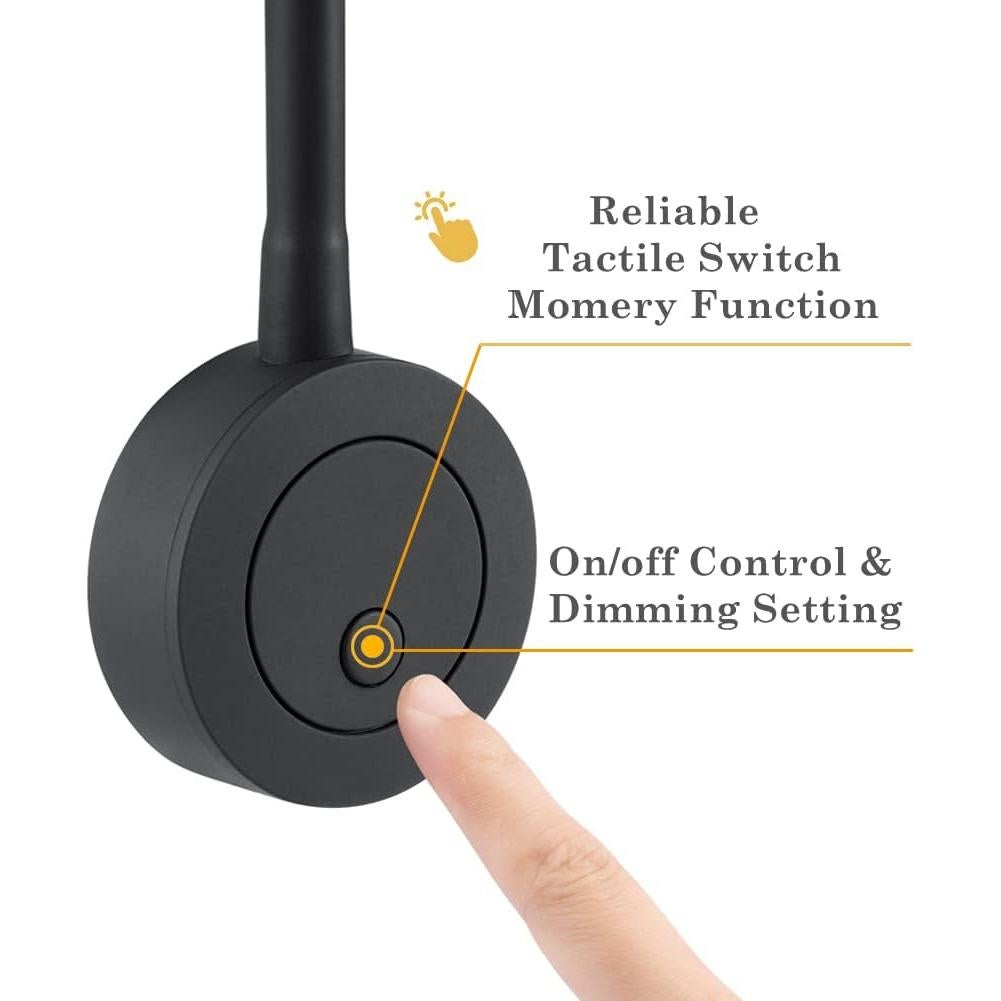 Lámpara de Lectura LED Obeaming 12V Regulable con USB