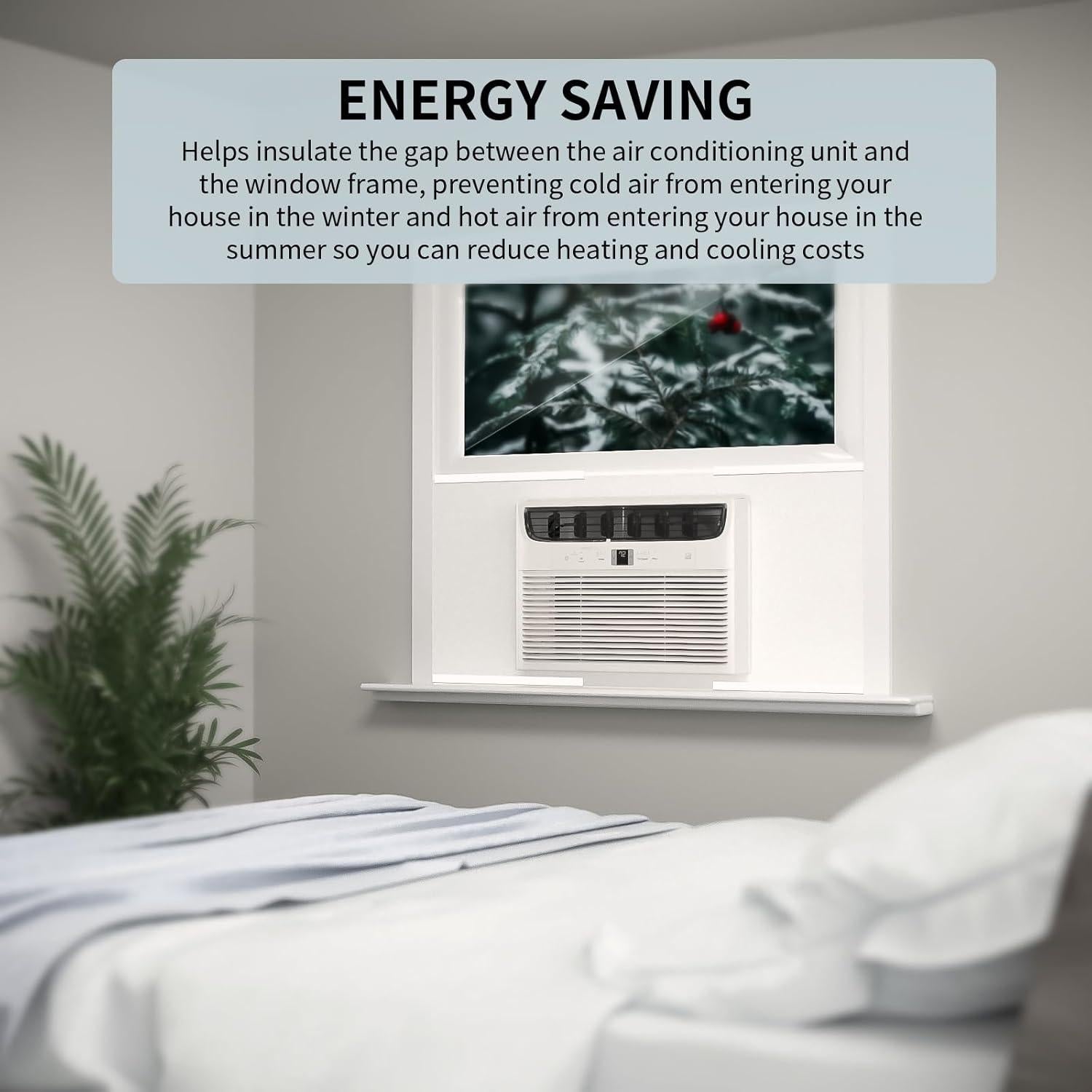 Panel Aislante Lateral Aire Acondicionado ZENGSHI Blanco 159g