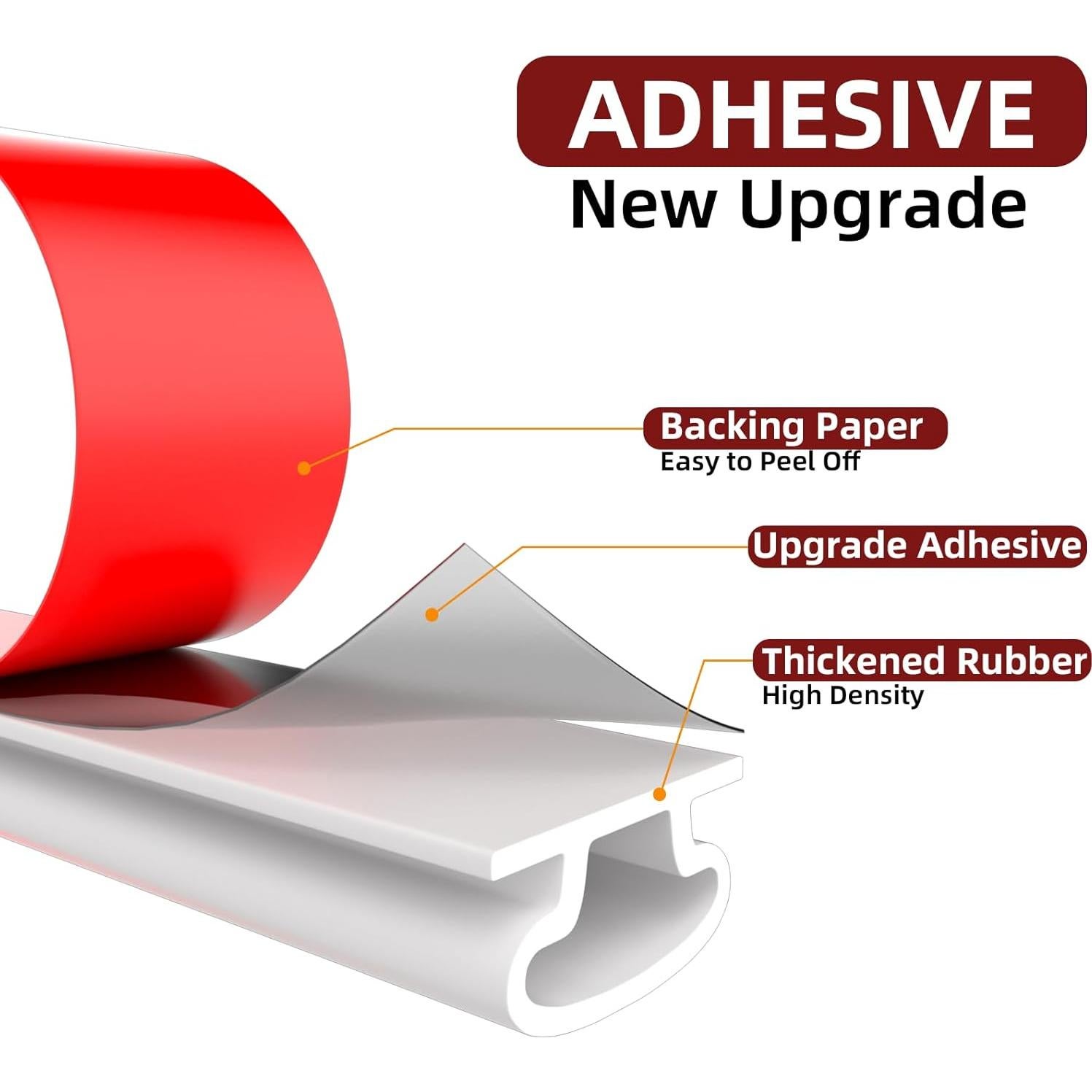 Tira de Sellado Autoadhesiva OXRQ 10M Blanco Aislamiento Acústico