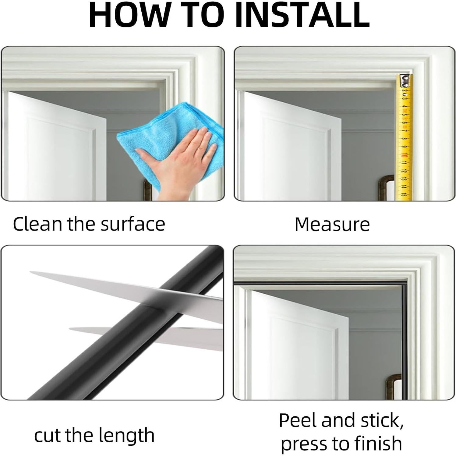 Tira de Sellado Autoadhesiva OXRQ 10M Blanco Aislamiento Acústico