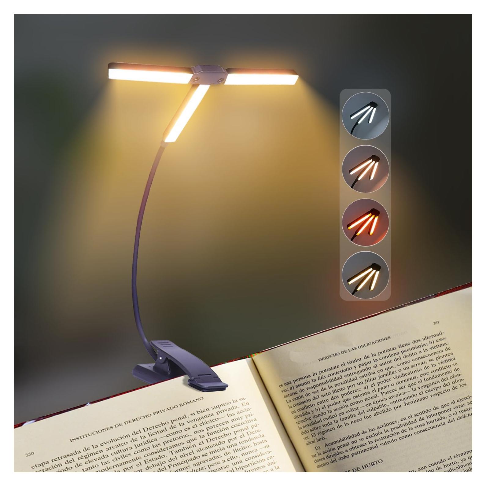 Luz de Libro Recargable HOVOYNN T-Head 51 LED 1000mAh