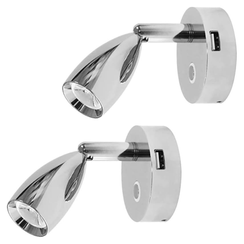 Lámpara de Lectura USB THALASSA 12V Regulable 2 Unidades