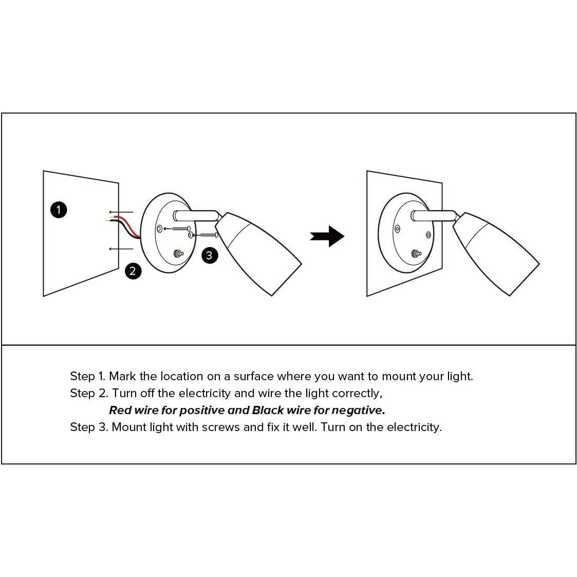 Luz de Lectura LED 12V Jerrylight 6000K Paquete de 2