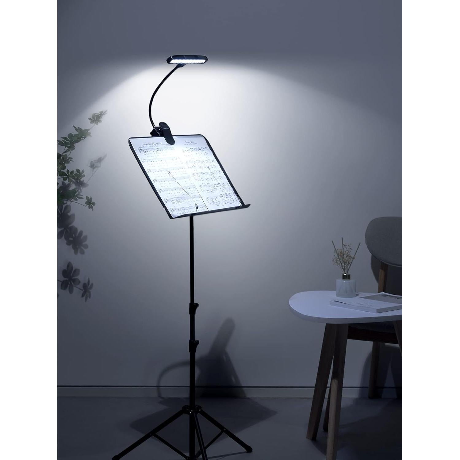 Luz de Atril Musical Kootek LED Recargable USB Ajustable