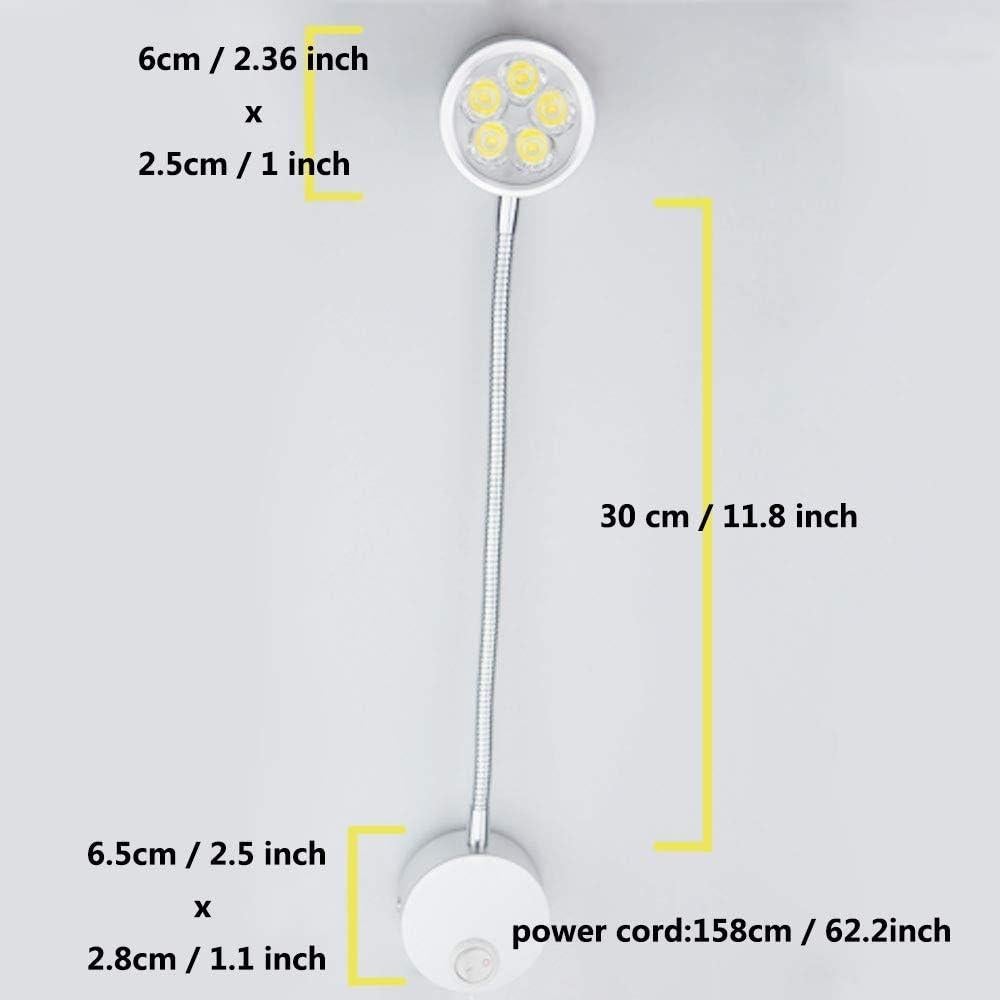 Luz de Lectura Montada en la Pared Lysed 5W Blanco Cálido