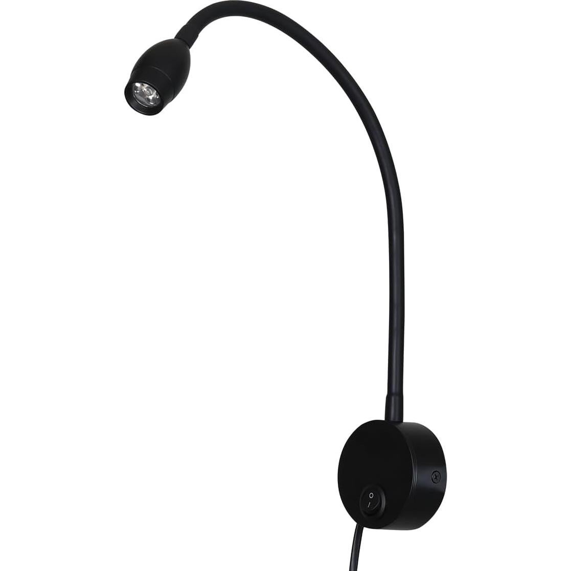 Lámpara de Lectura LED 3W Ageselighting Negro 2 Pcs