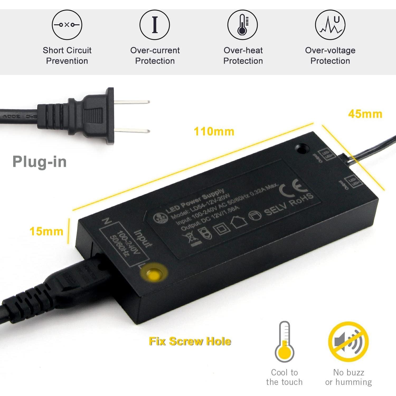 Lámpara de Lectura Montada en Pared VST - 5 Niveles de Brillo, USB