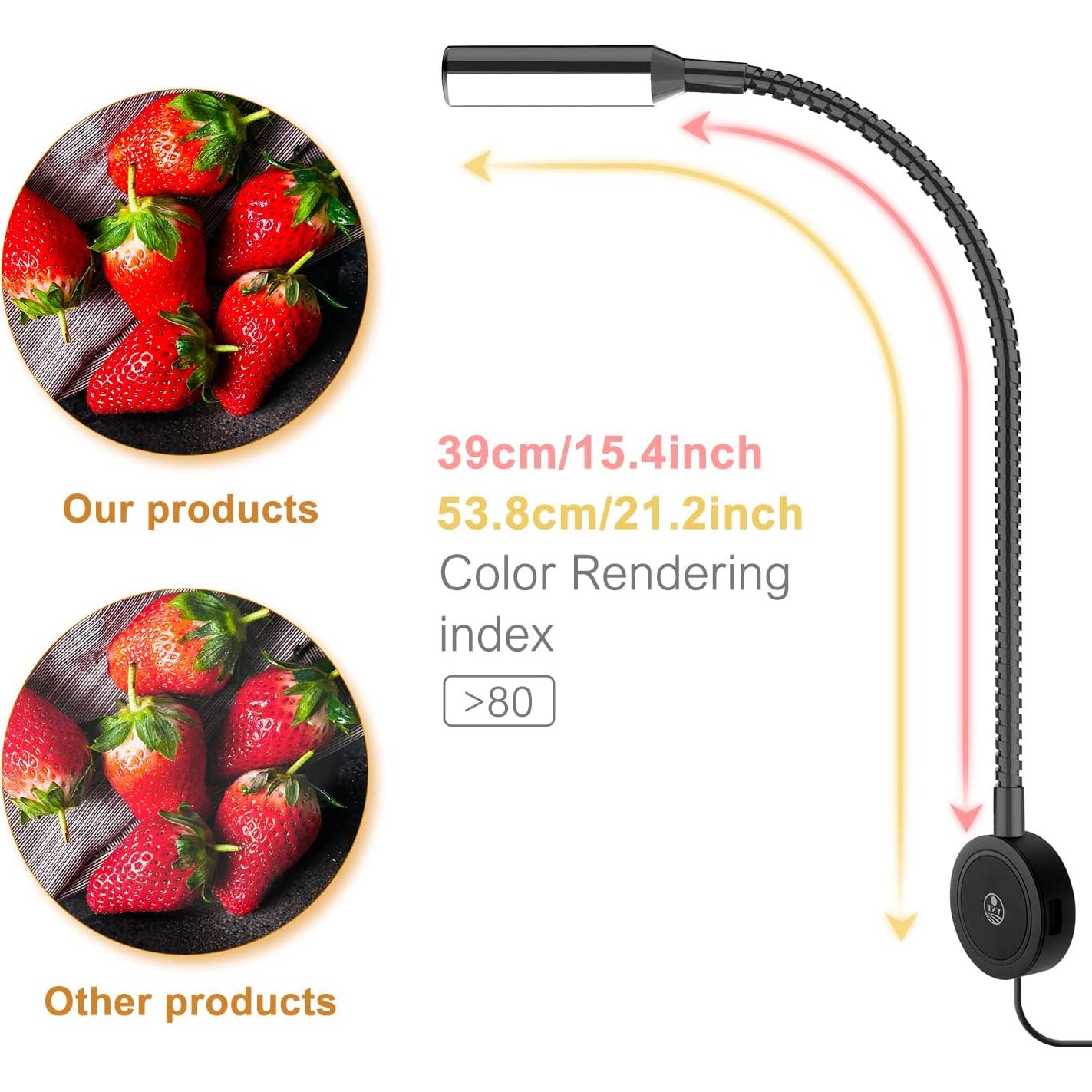 Lámpara de Lectura Montada en Pared VST - 5 Niveles de Brillo, USB