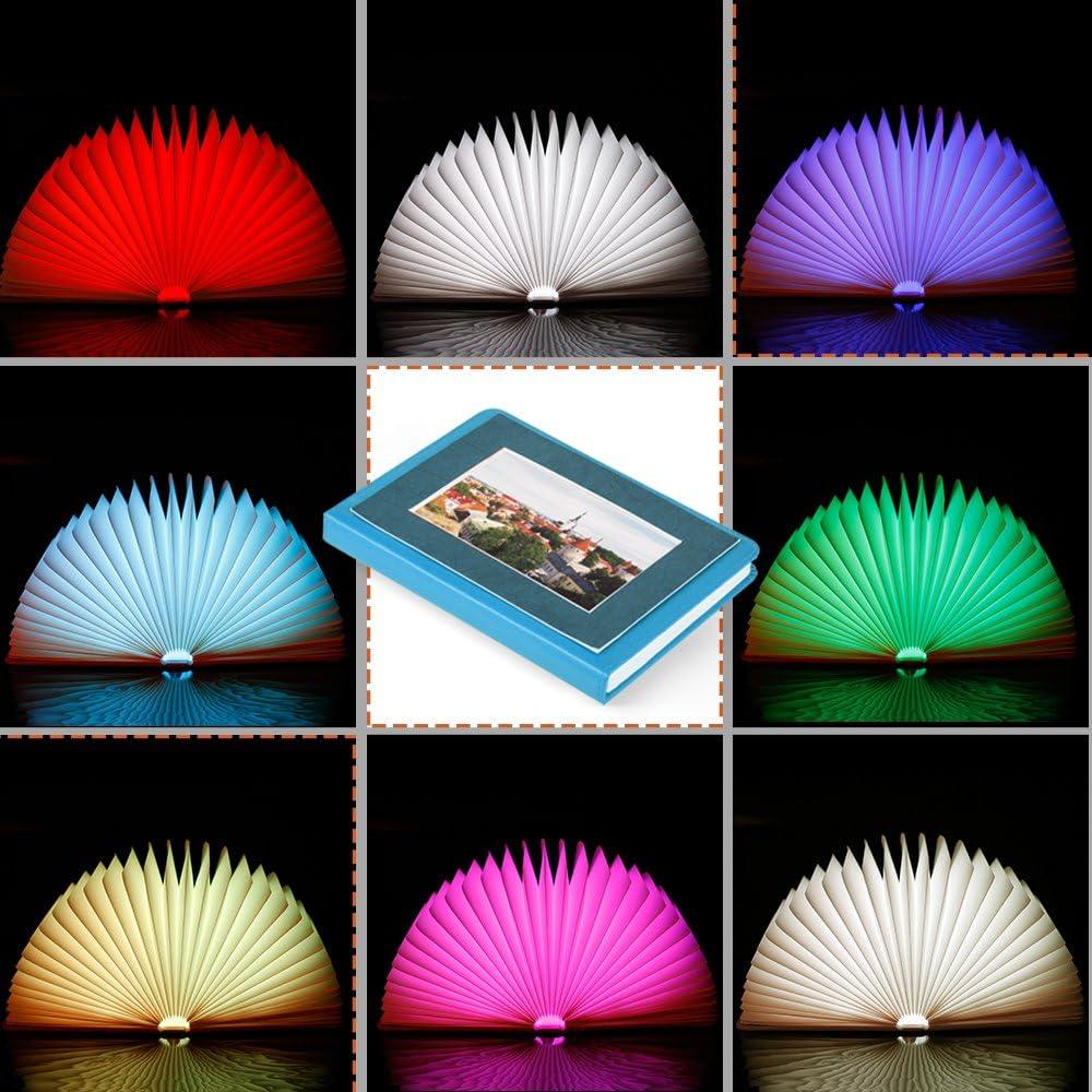 Lámpara de Libro Veesee LED Recargable 8 Colores 21.6x15.9cm
