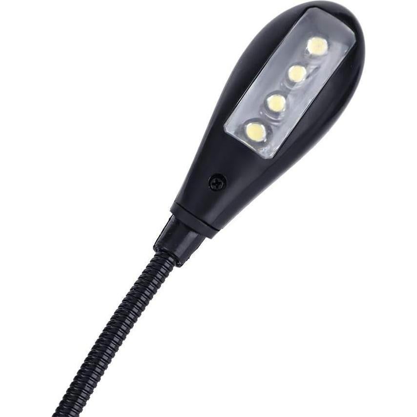 Lámpara LED de Lectura Clip On Aosiyp, Doble Brazo Ajustable