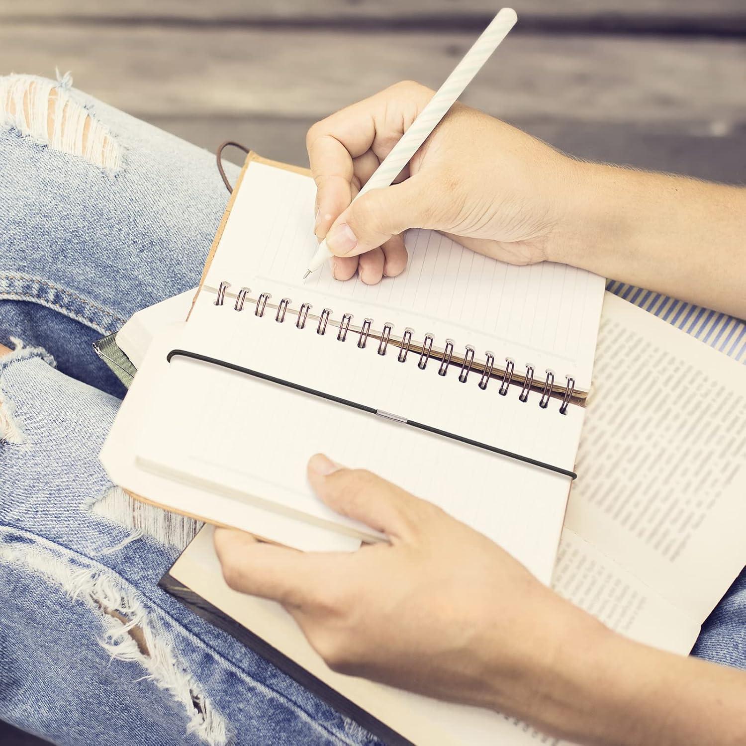 Hanaive 24 Bandas Elásticas para Cuadernos 8 Colores 13.5-26 cm