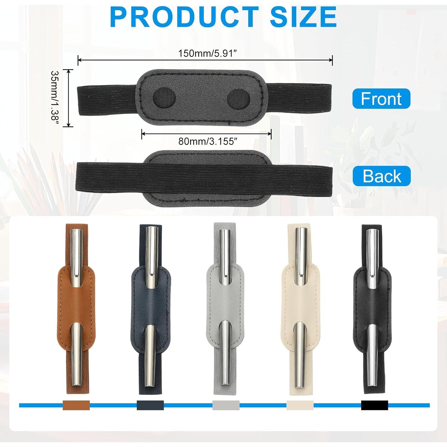 Soporte Ajustable para Lápiz PATIKIL 4 Pcs Cuero PU Negro