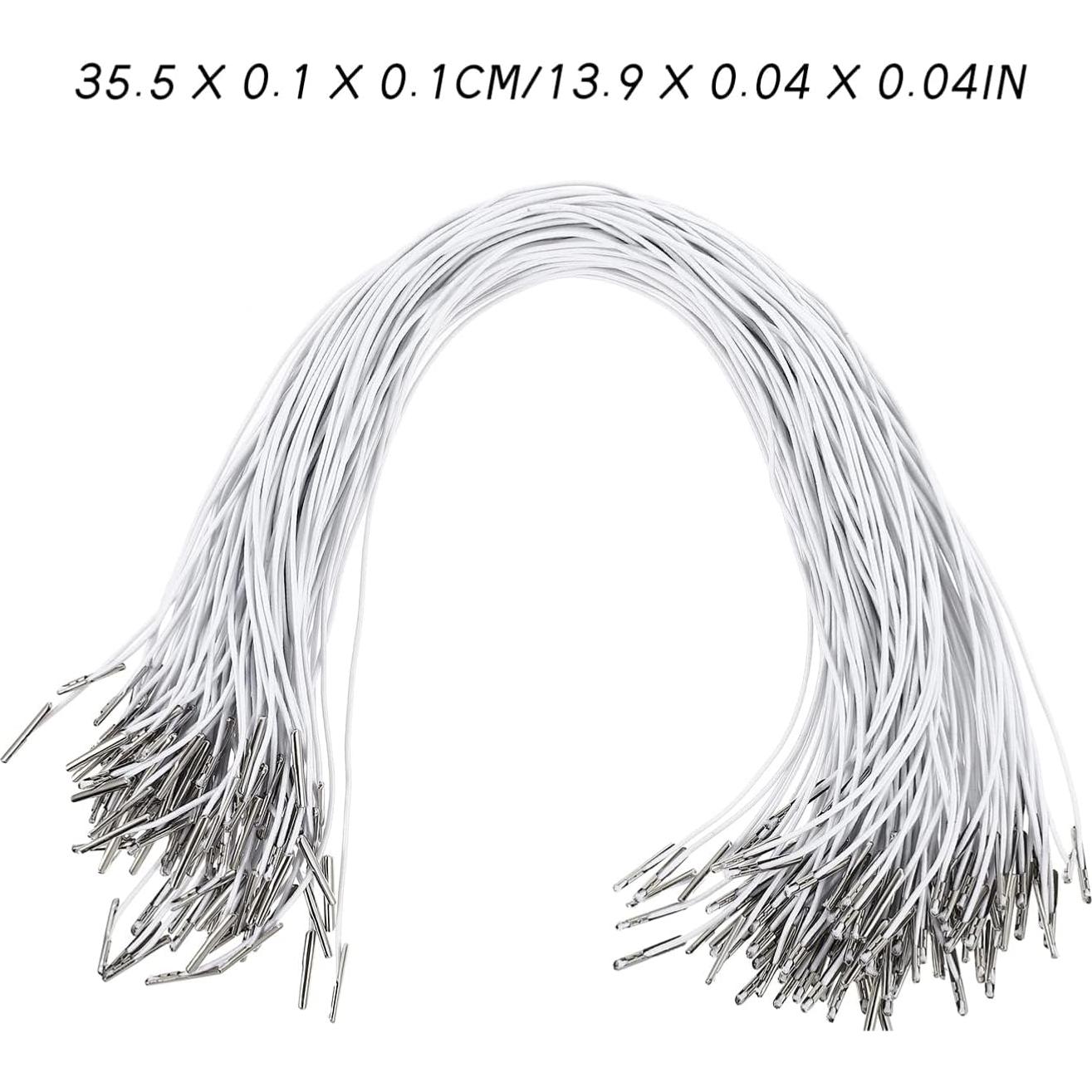 Cuerdas Elásticas ARTIBETTER 100pcs 35.5cm Blancas para Manualidades