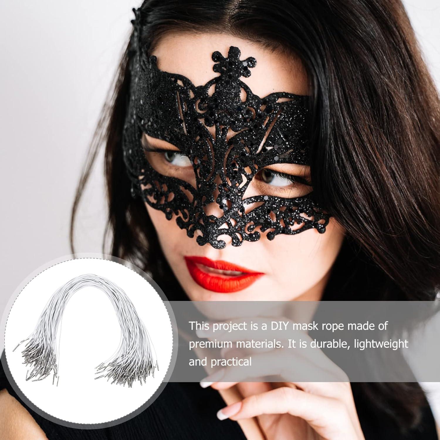 Cuerdas Elásticas ARTIBETTER 100pcs 35.5cm Blancas para Manualidades